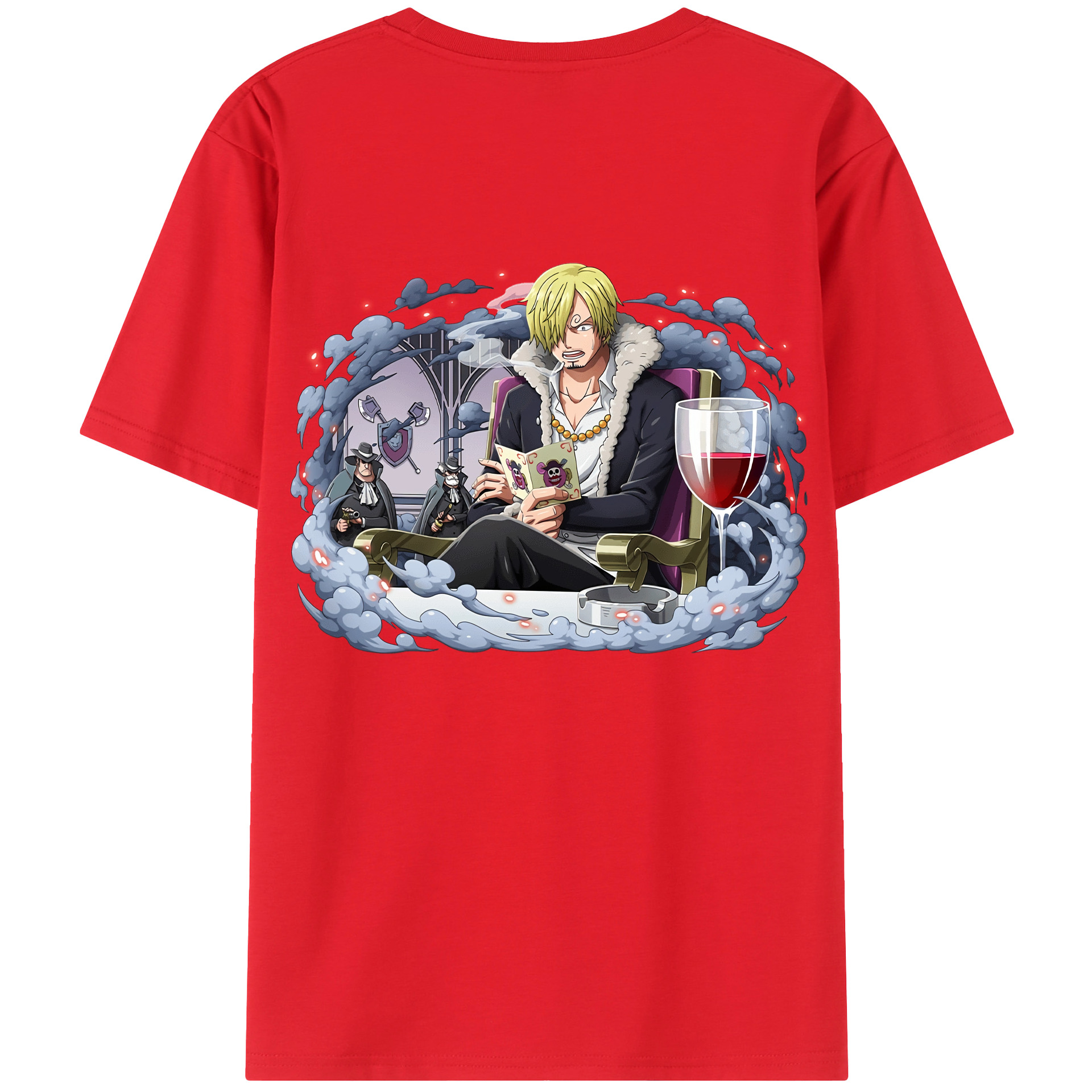 ワンピース サンジ ONE PIECE Sanji 綿100％半袖Tシャツ（背面プリント）