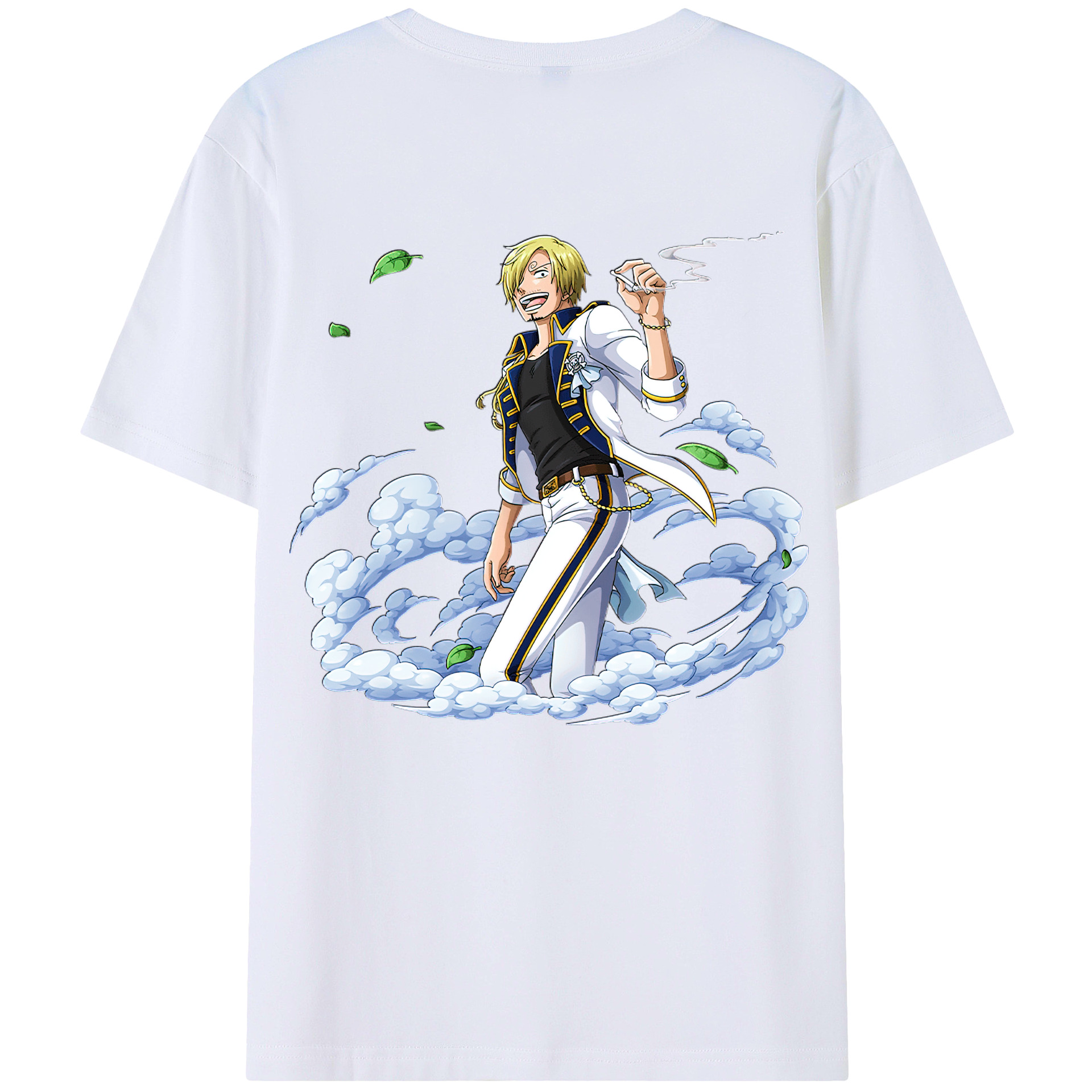 ワンピース サンジ ONE PIECE Sanji 綿100％半袖Tシャツ（背面プリント）
