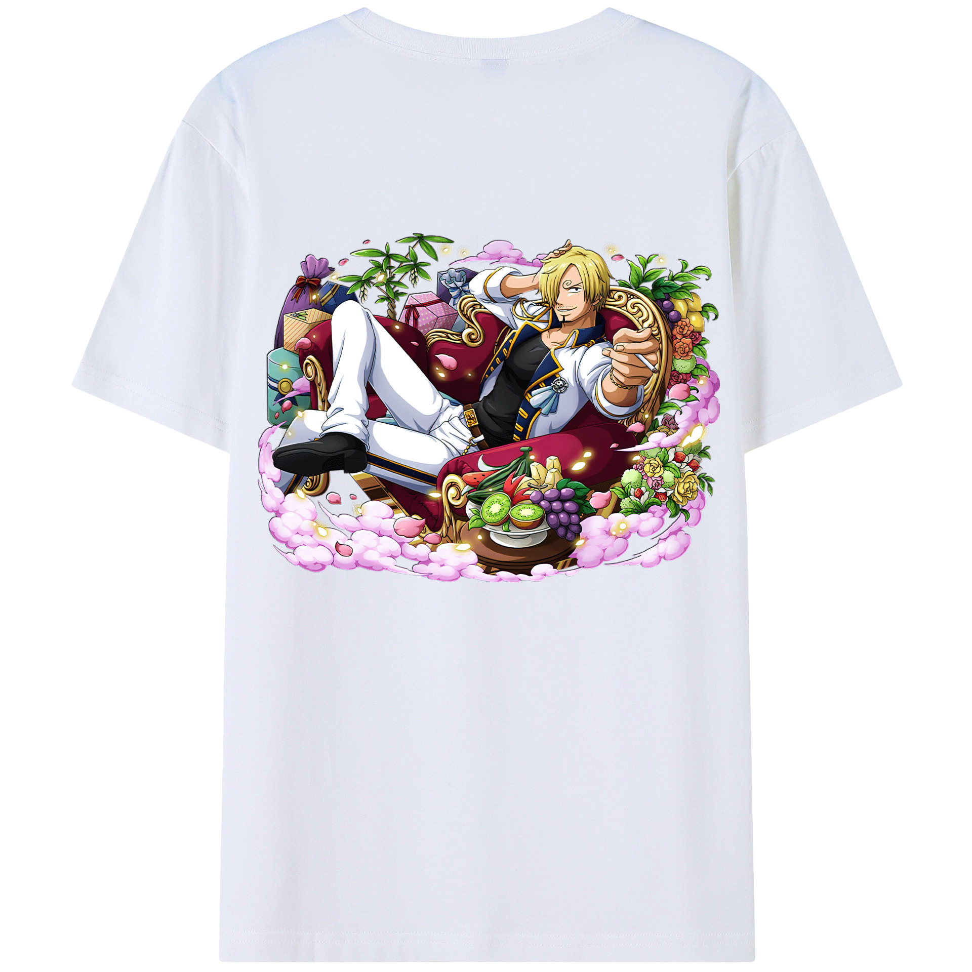 ワンピース サンジ ONE PIECE Sanji 綿100％半袖Tシャツ（背面プリント）