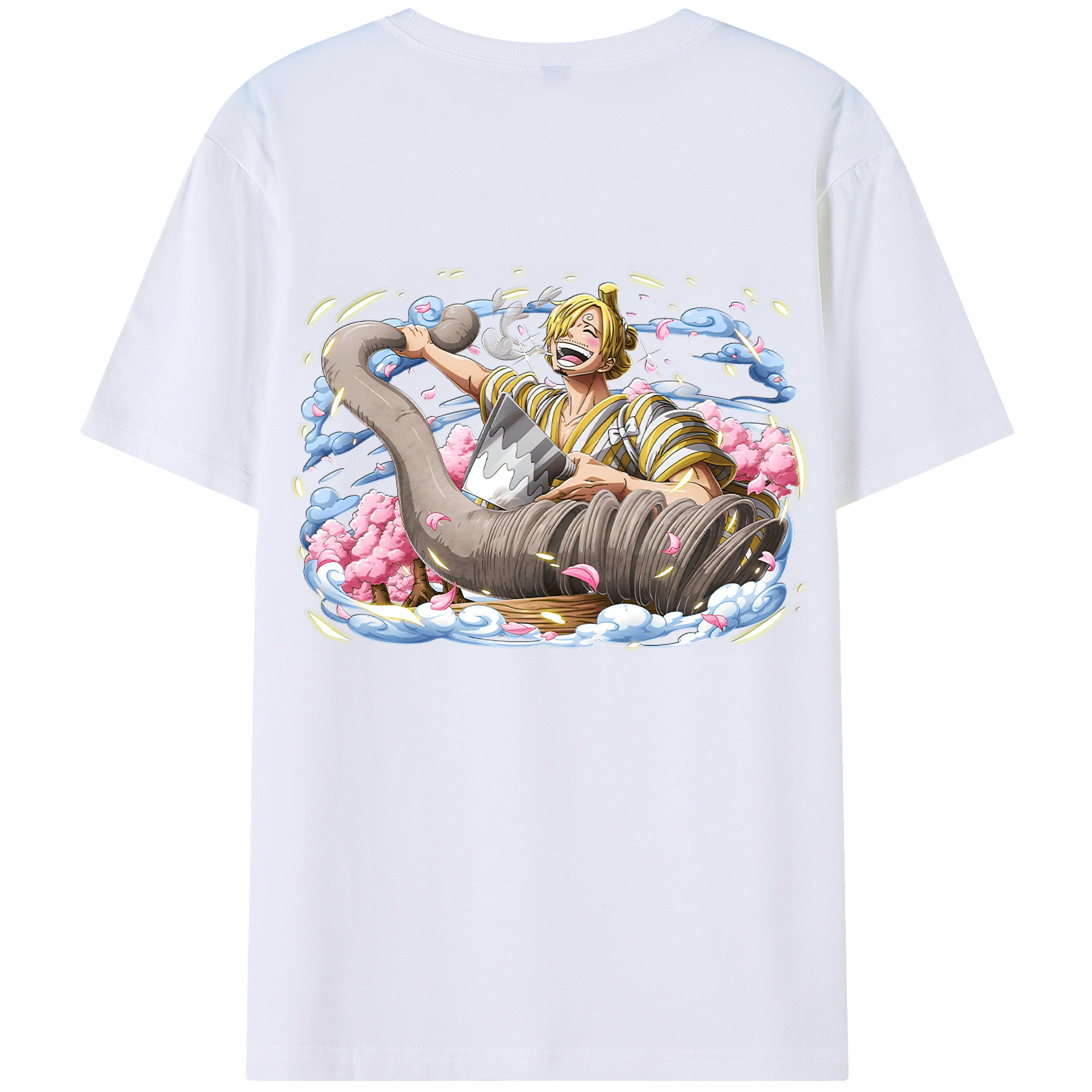 ワンピース サンジ ONE PIECE Sanji 綿100％半袖Tシャツ（背面プリント）