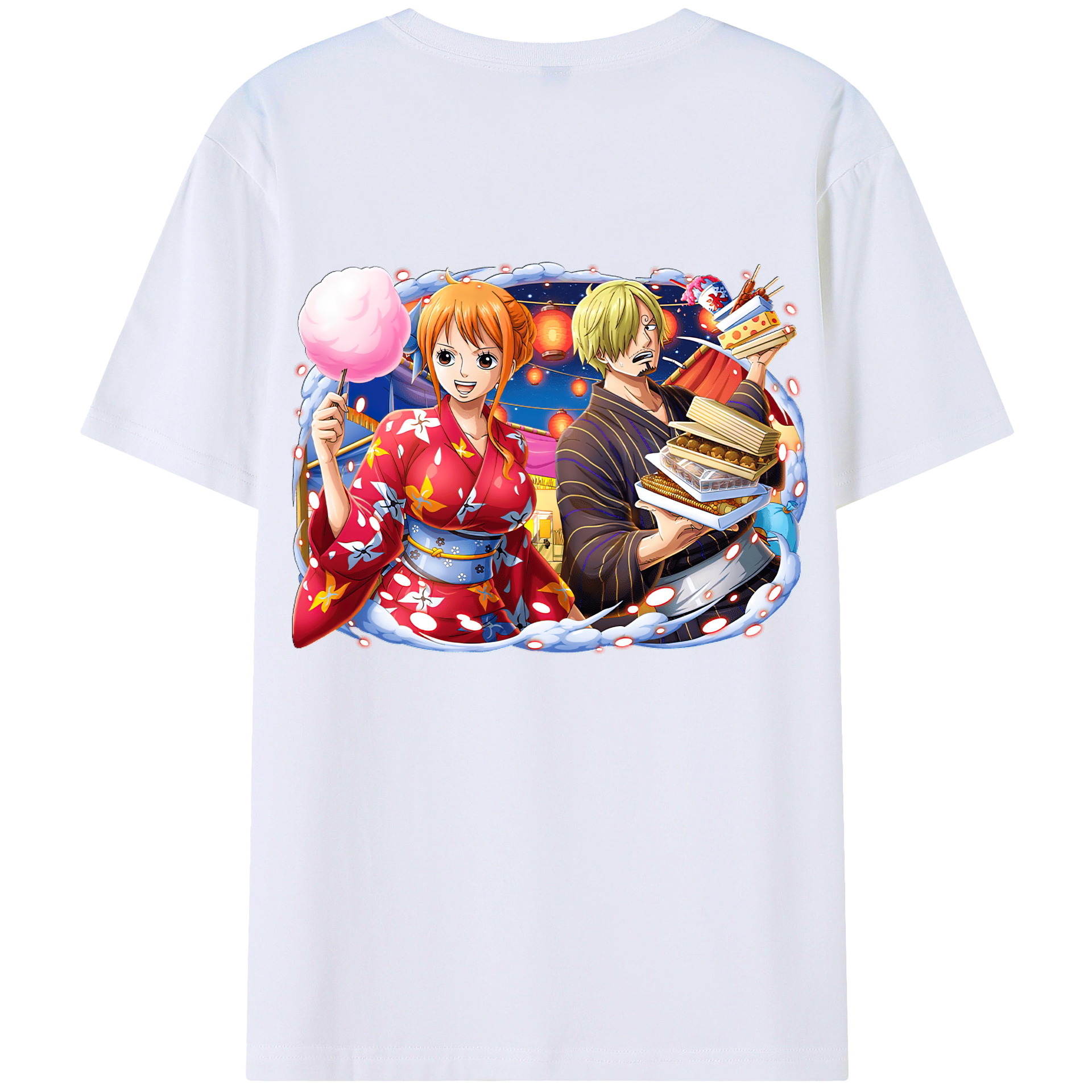 ワンピース サンジ ONE PIECE Sanji 綿100％半袖Tシャツ（背面プリント）