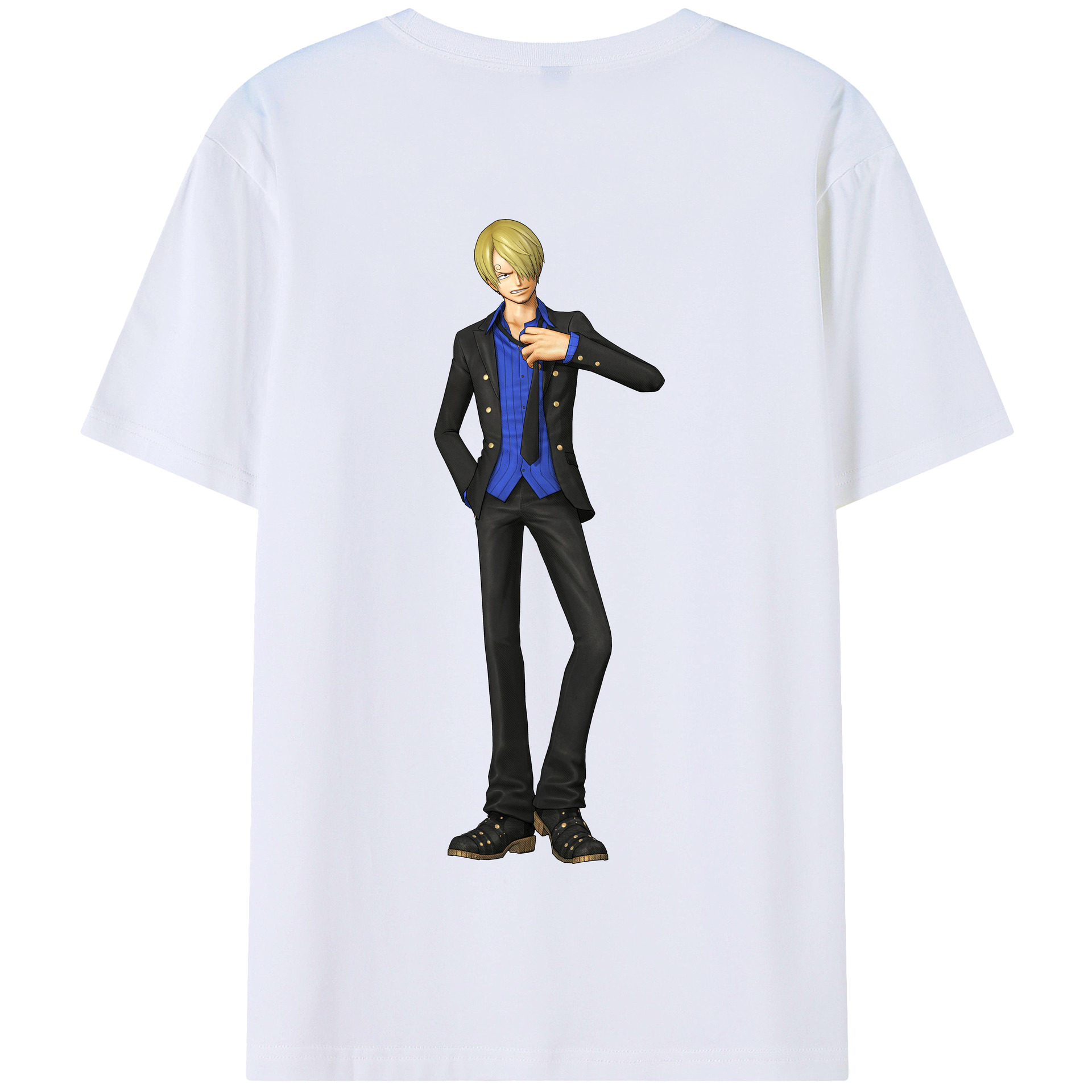 ワンピース サンジ ONE PIECE Sanji 綿100％半袖Tシャツ（背面プリント）