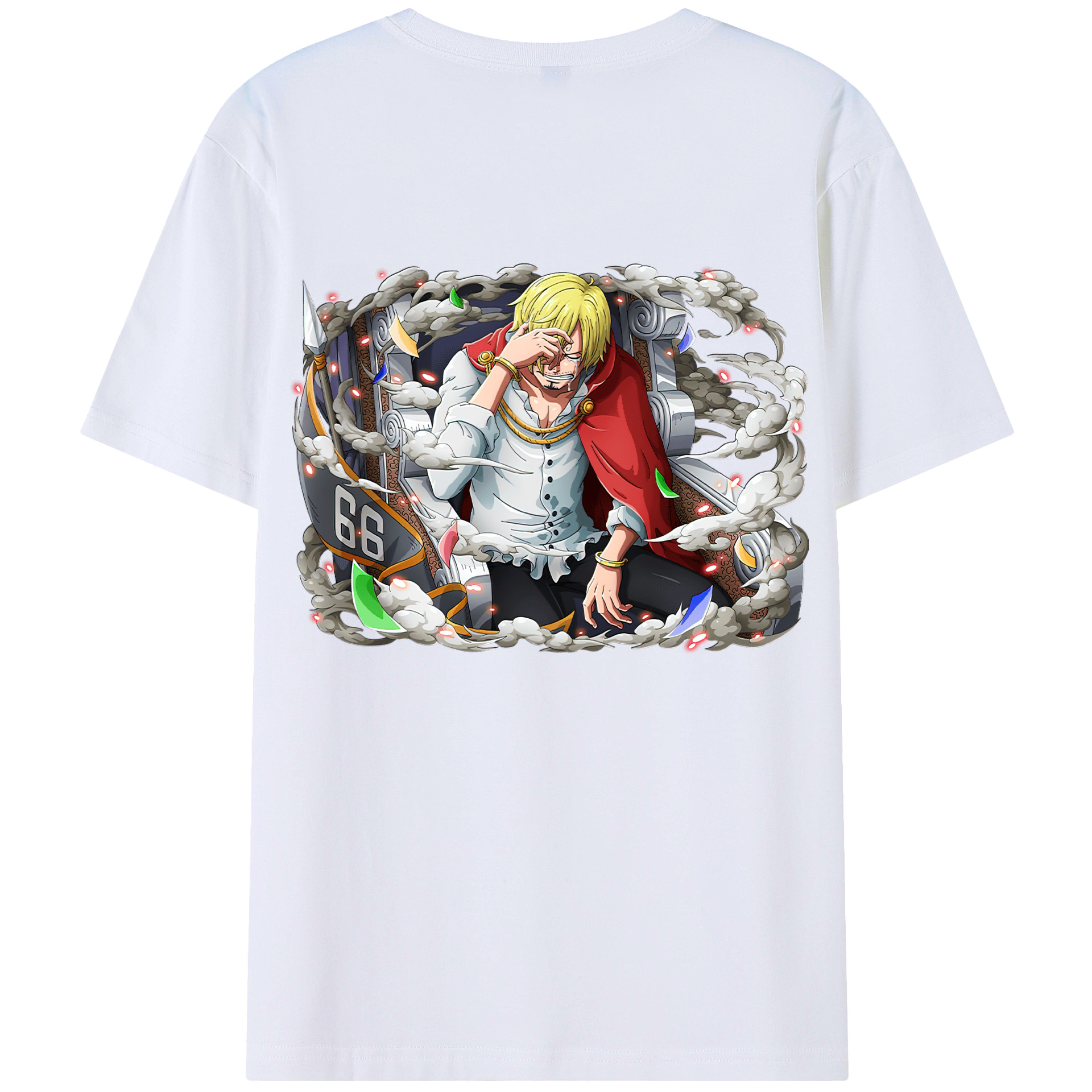 ワンピース サンジ ONE PIECE Sanji 綿100％半袖Tシャツ（背面プリント）
