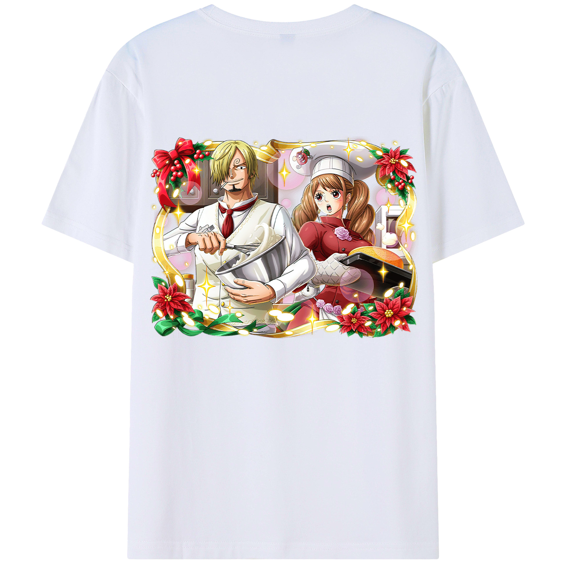 ワンピース サンジ ONE PIECE Sanji 綿100％半袖Tシャツ（背面プリント）