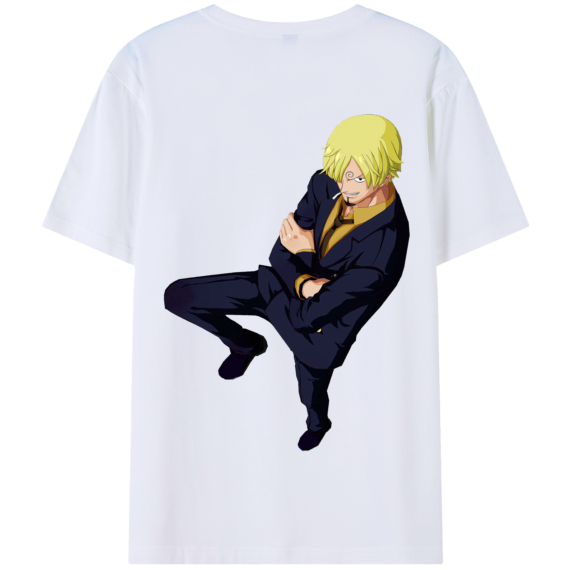 ワンピース サンジ ONE PIECE Sanji 綿100％半袖Tシャツ（背面プリント）