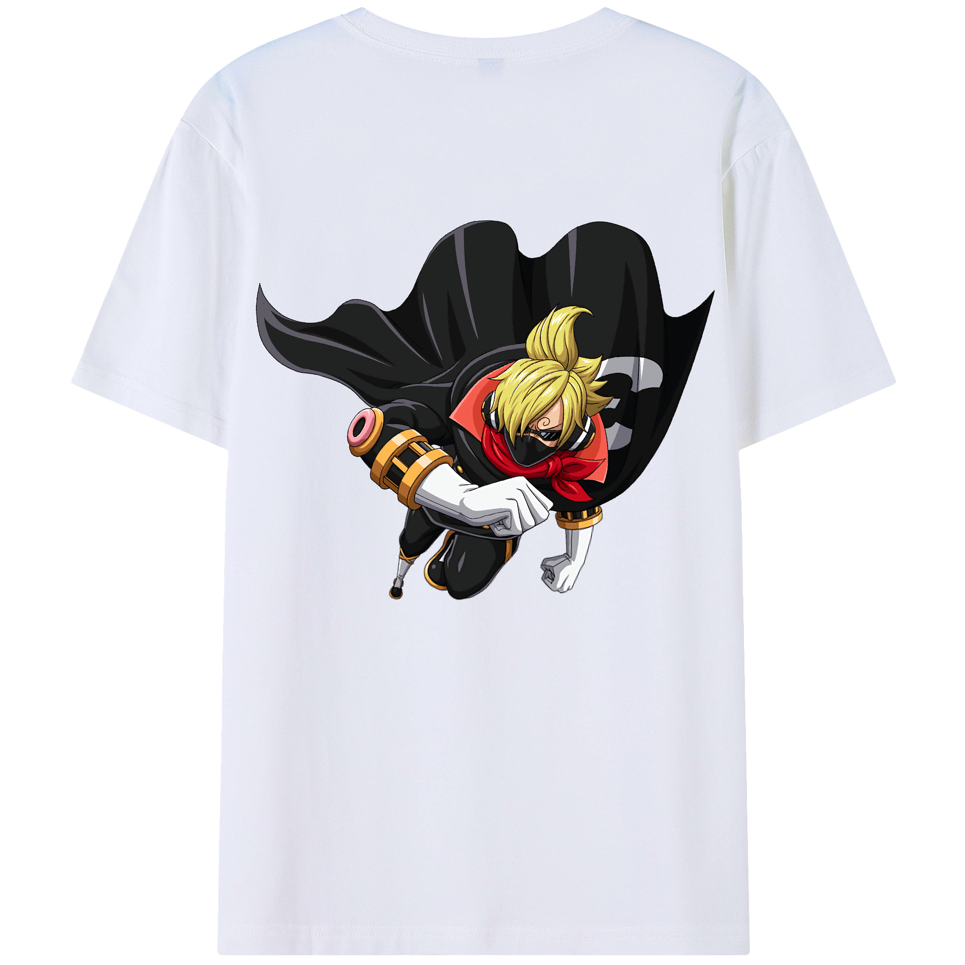 ワンピース サンジ ONE PIECE Sanji 綿100％半袖Tシャツ（背面プリント）