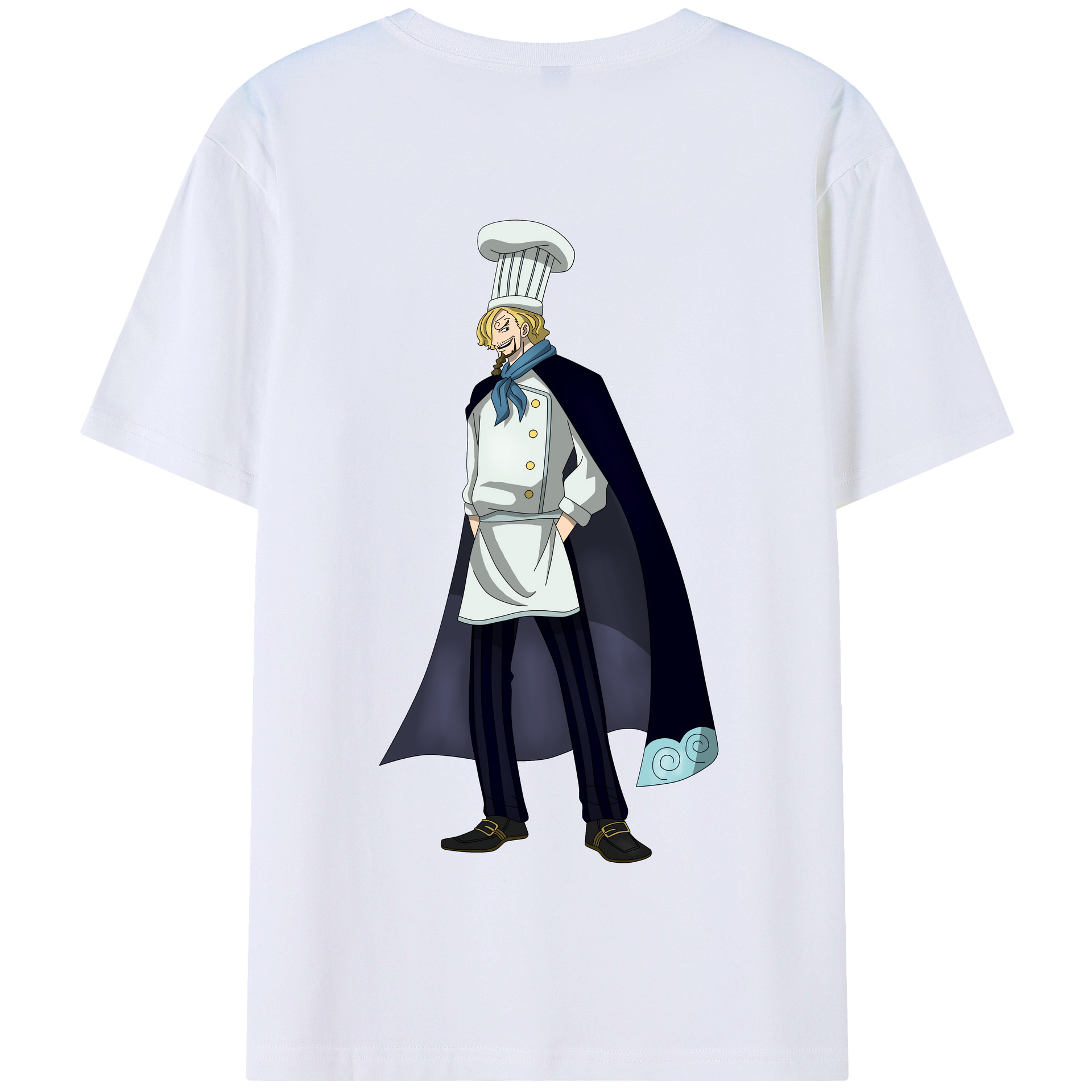 ワンピース サンジ ONE PIECE Sanji 綿100％半袖Tシャツ（背面プリント）