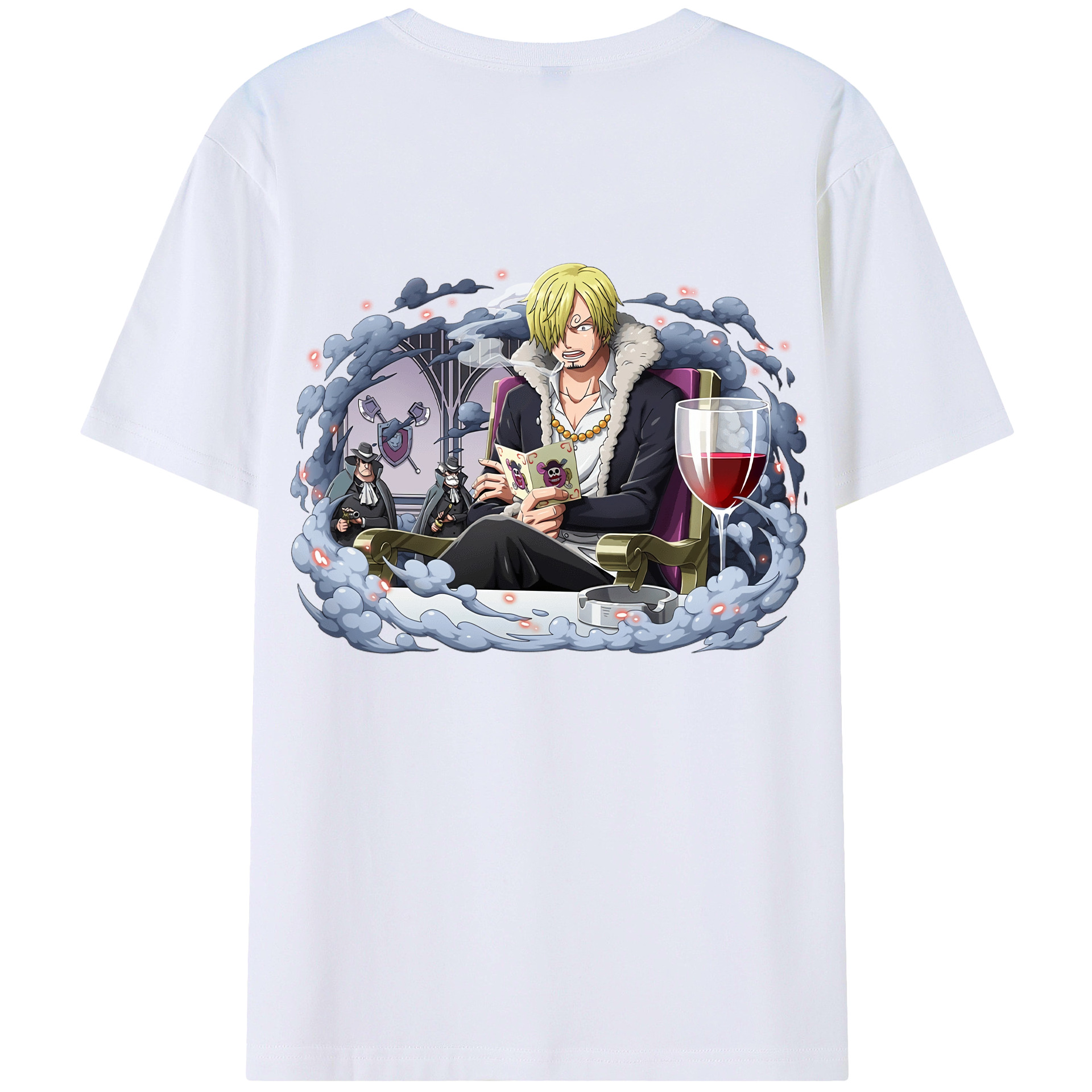 ワンピース サンジ ONE PIECE Sanji 綿100％半袖Tシャツ（背面プリント）