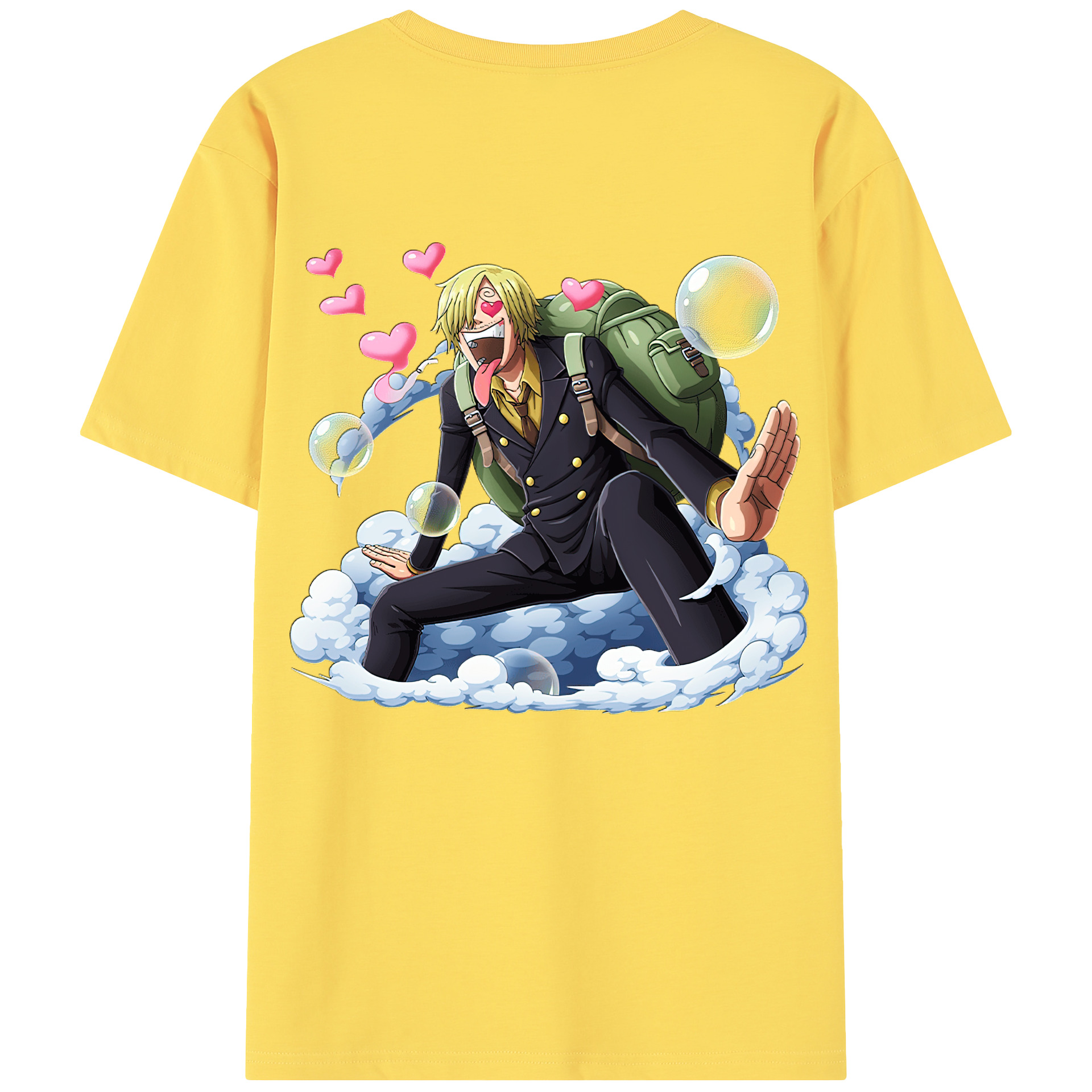 ワンピース サンジ ONE PIECE Sanji 綿100％半袖Tシャツ（背面プリント）