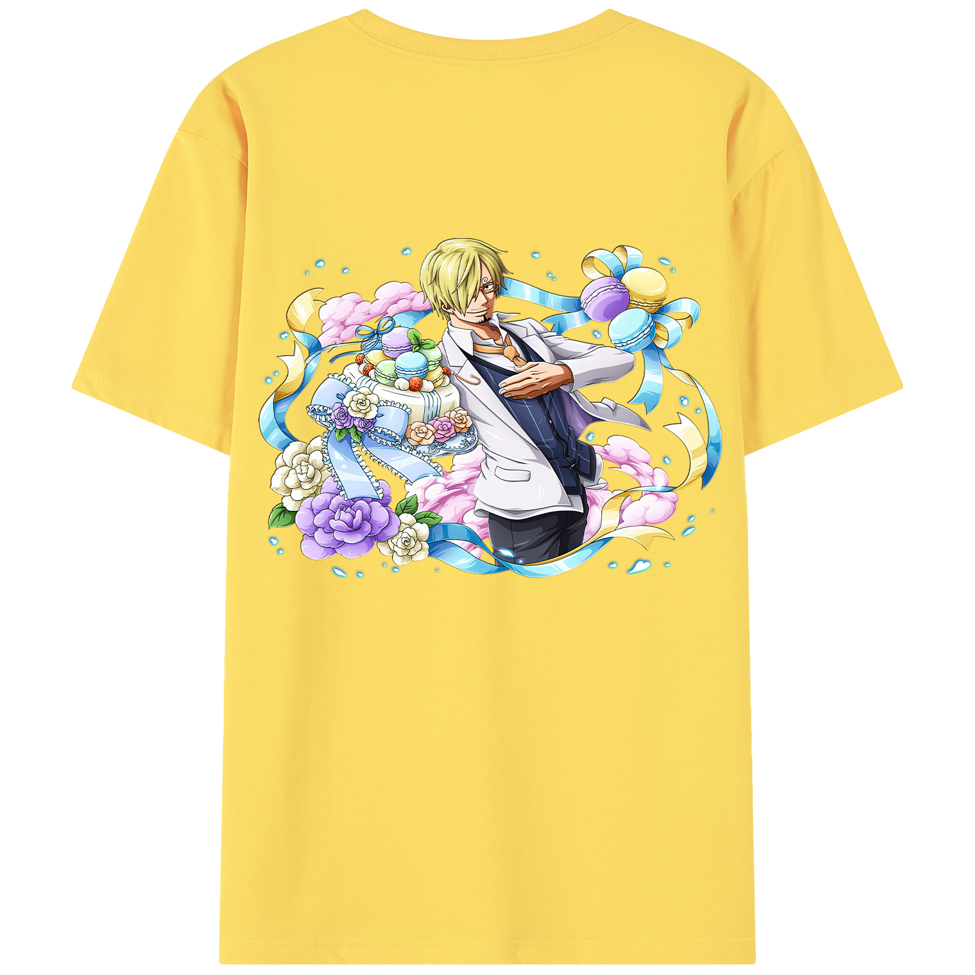 ワンピース サンジ ONE PIECE Sanji 綿100％半袖Tシャツ（背面プリント）
