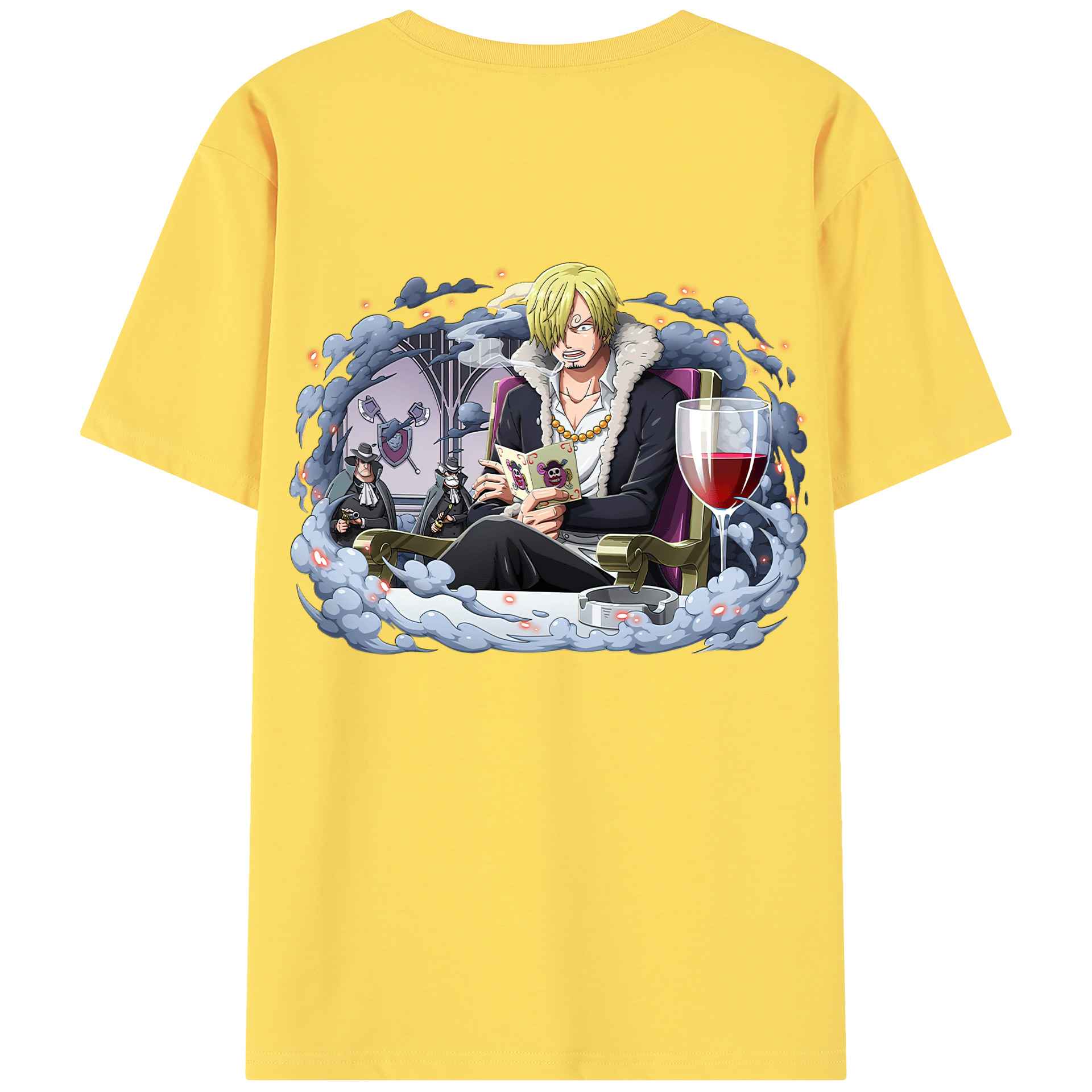 ワンピース サンジ ONE PIECE Sanji 綿100％半袖Tシャツ（背面プリント）