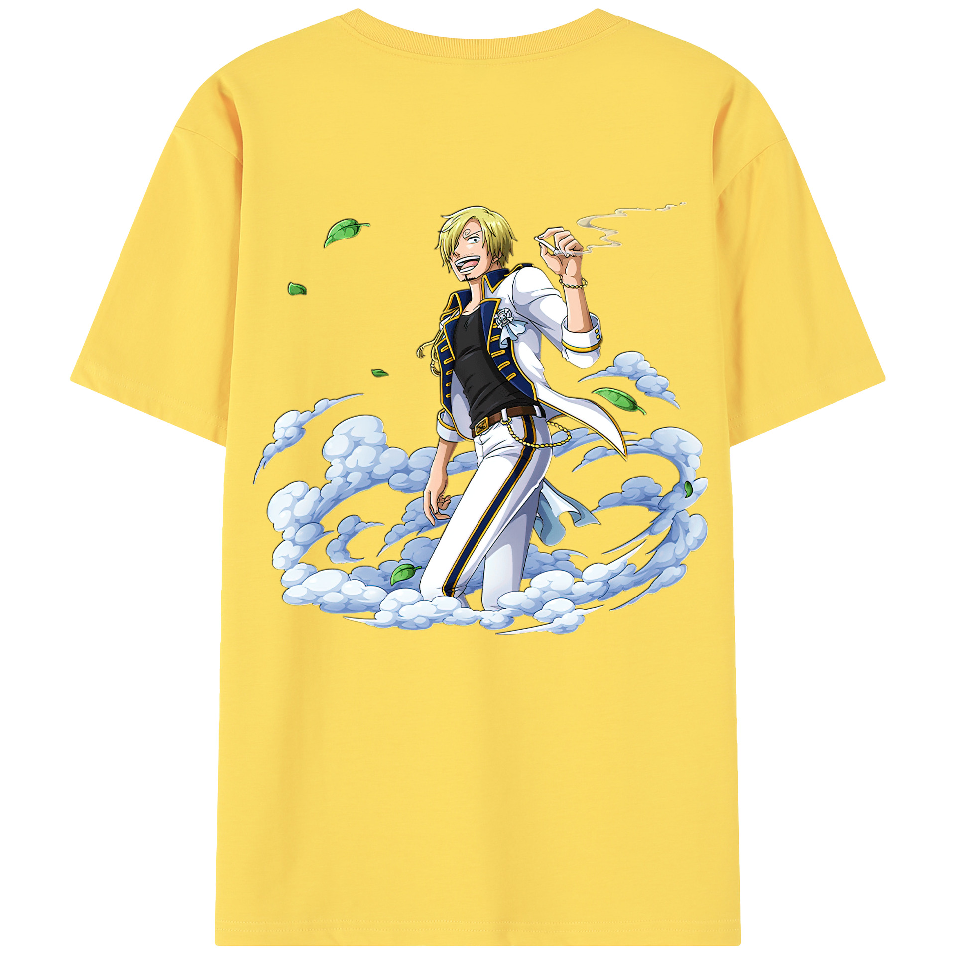 ワンピース サンジ ONE PIECE Sanji 綿100％半袖Tシャツ（背面プリント）