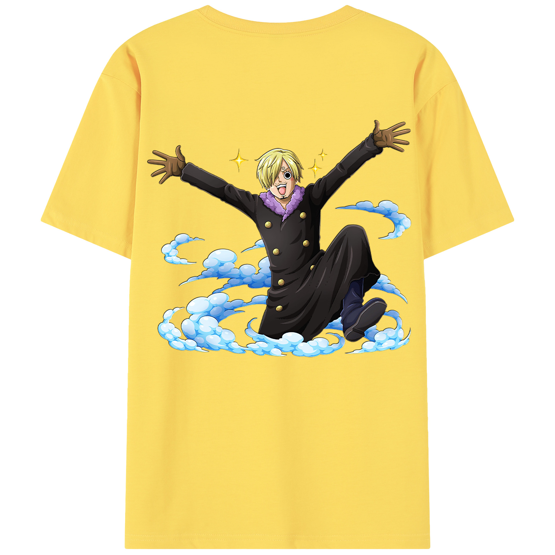ワンピース サンジ ONE PIECE Sanji 綿100％半袖Tシャツ（背面プリント）