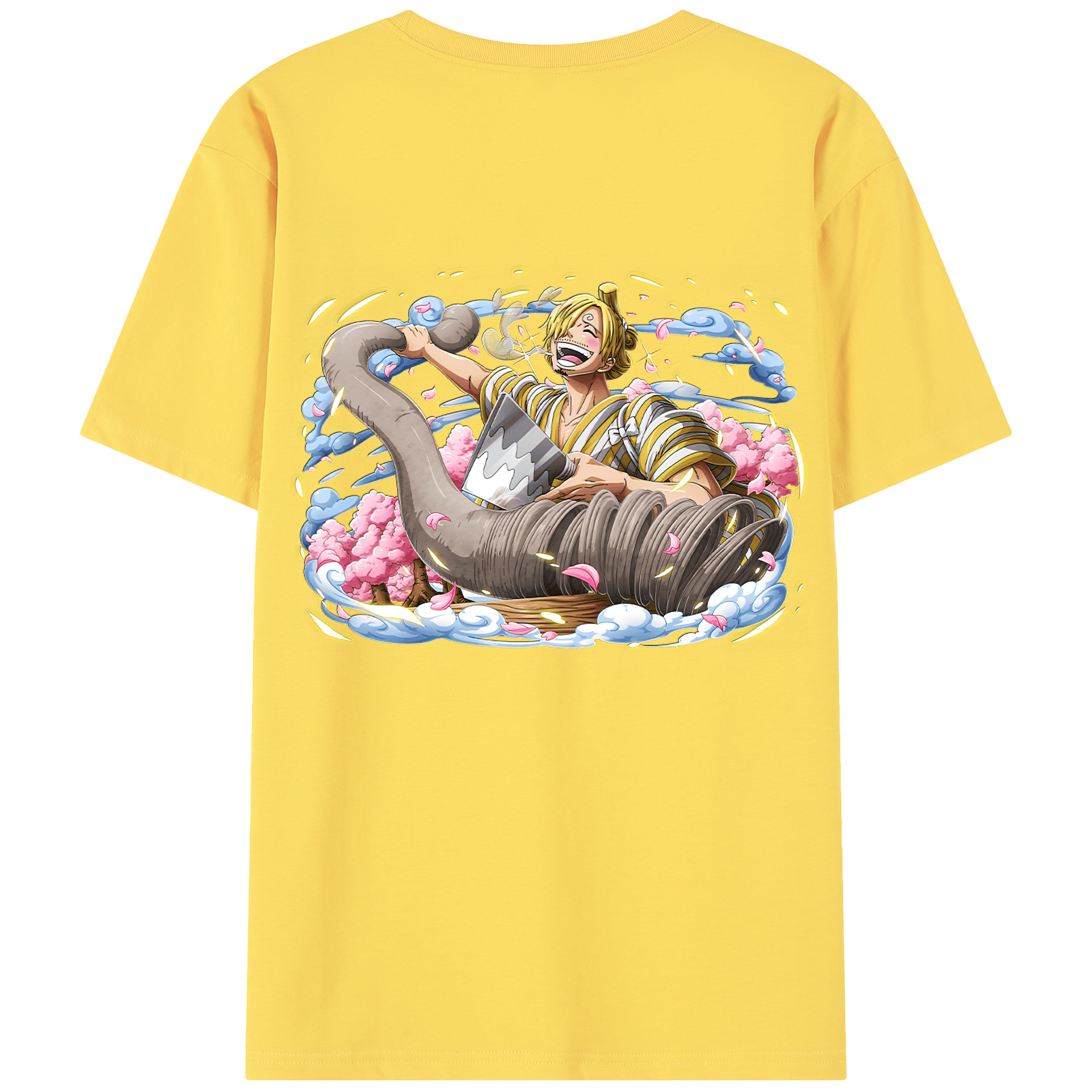 ワンピース サンジ ONE PIECE Sanji 綿100％半袖Tシャツ（背面プリント）