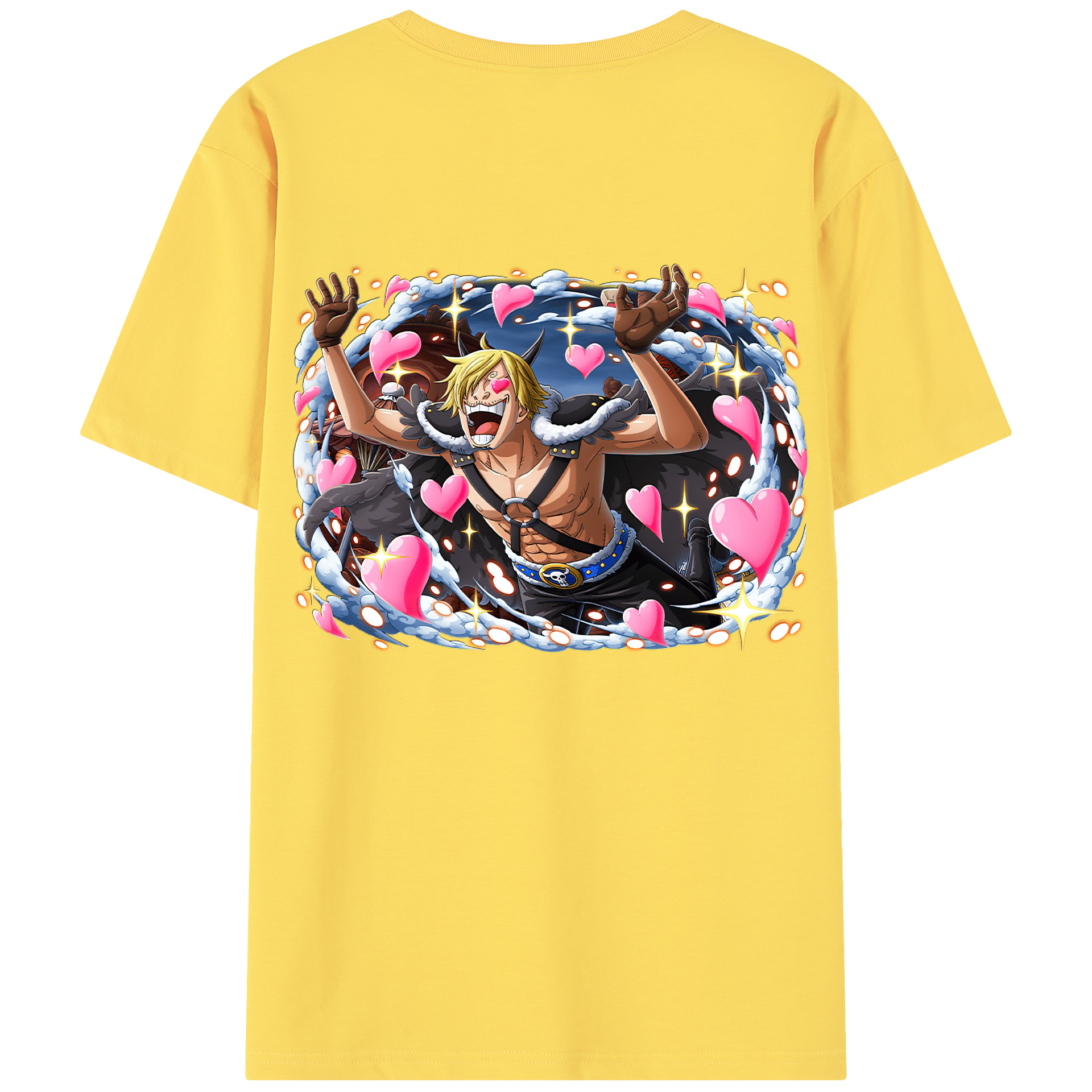 ワンピース サンジ ONE PIECE Sanji 綿100％半袖Tシャツ（背面プリント）