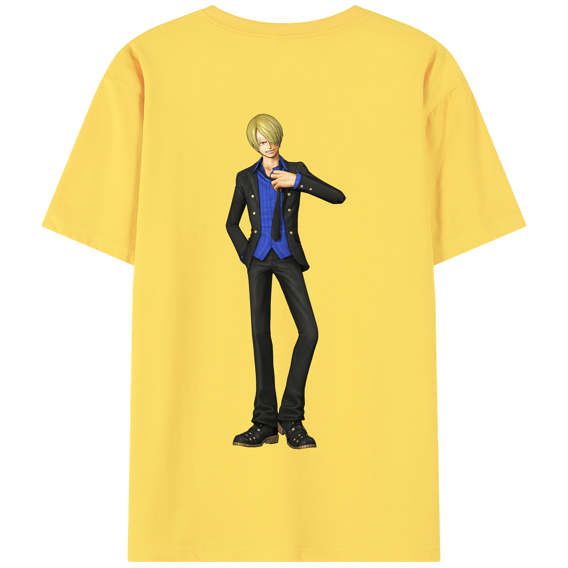 ワンピース サンジ ONE PIECE Sanji 綿100％半袖Tシャツ（背面プリント）