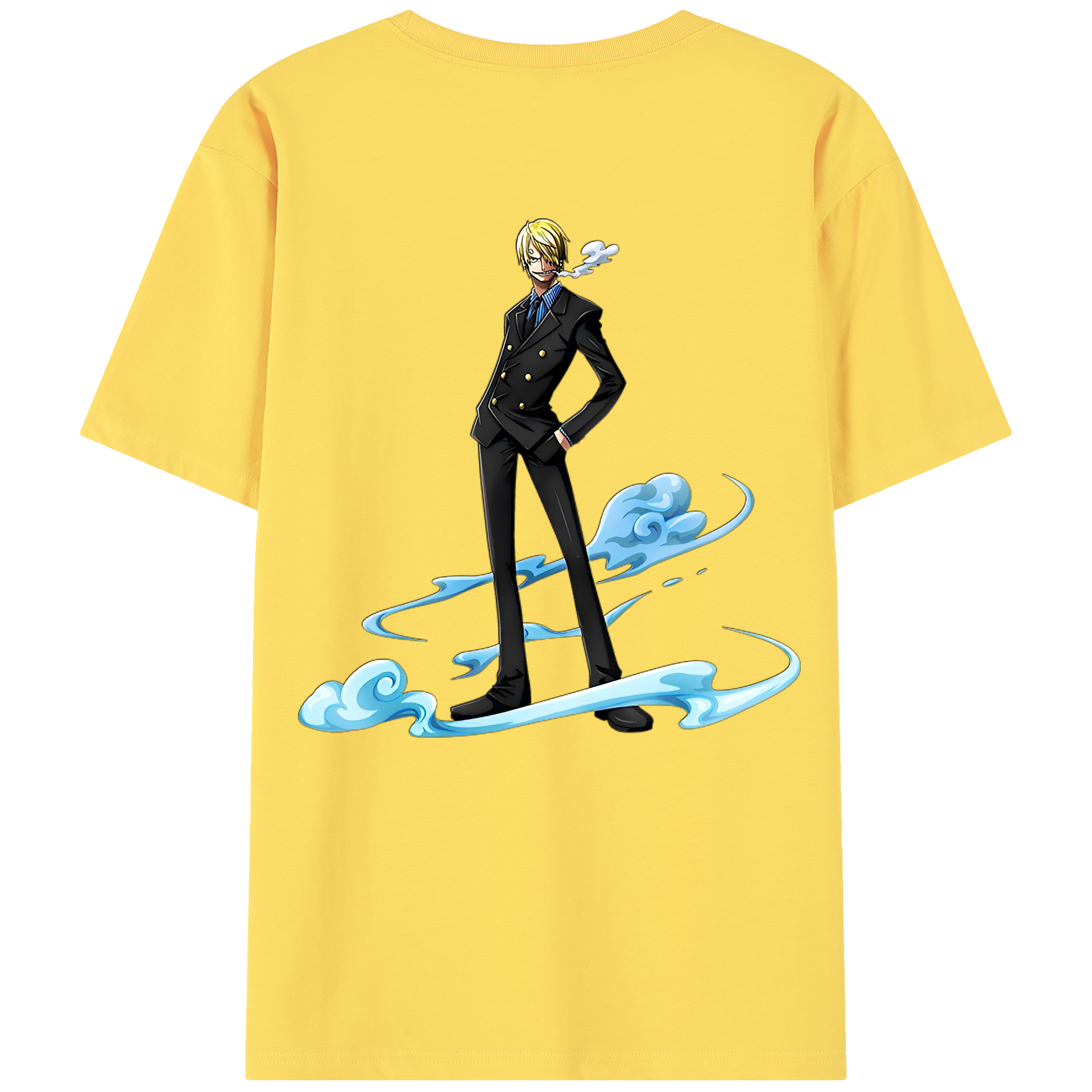 ワンピース サンジ ONE PIECE Sanji 綿100％半袖Tシャツ（背面プリント）