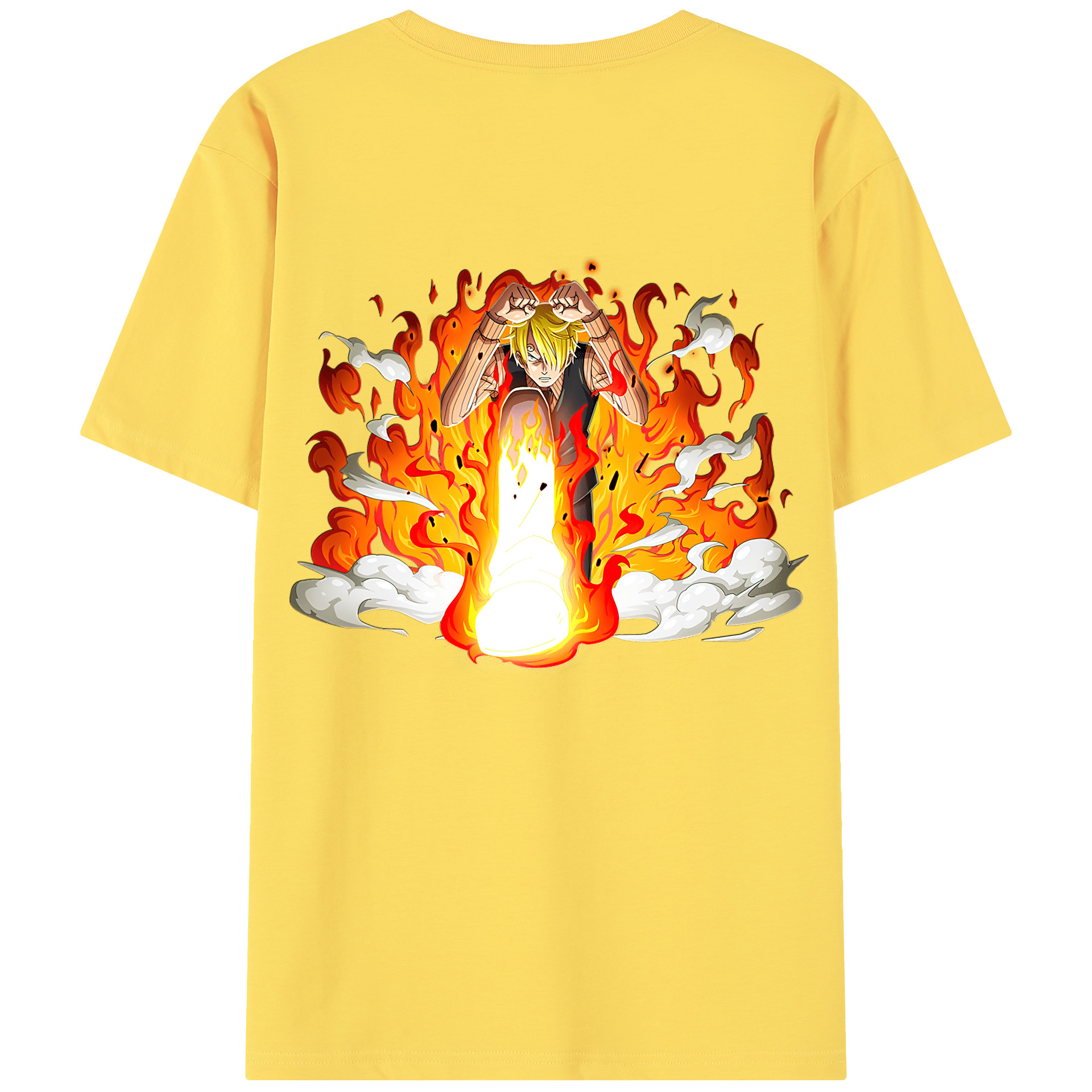 ワンピース サンジ ONE PIECE Sanji 綿100％半袖Tシャツ（背面プリント）