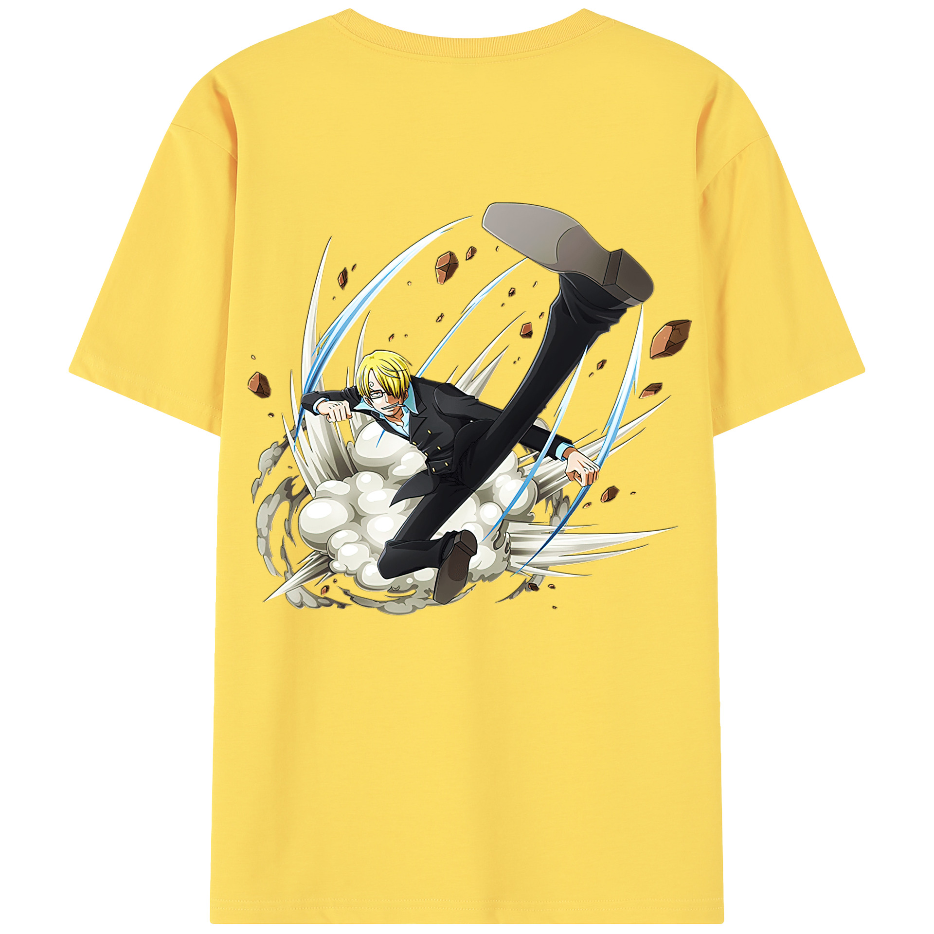 ワンピース サンジ ONE PIECE Sanji 綿100％半袖Tシャツ（背面プリント）