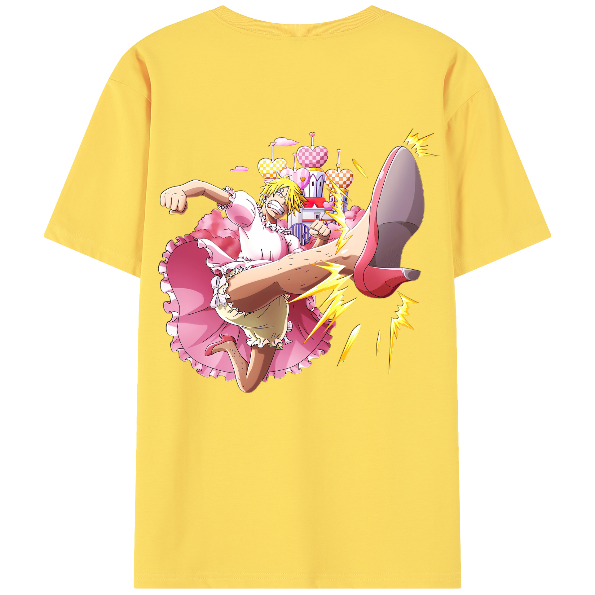 ワンピース サンジ ONE PIECE Sanji 綿100％半袖Tシャツ（背面プリント）