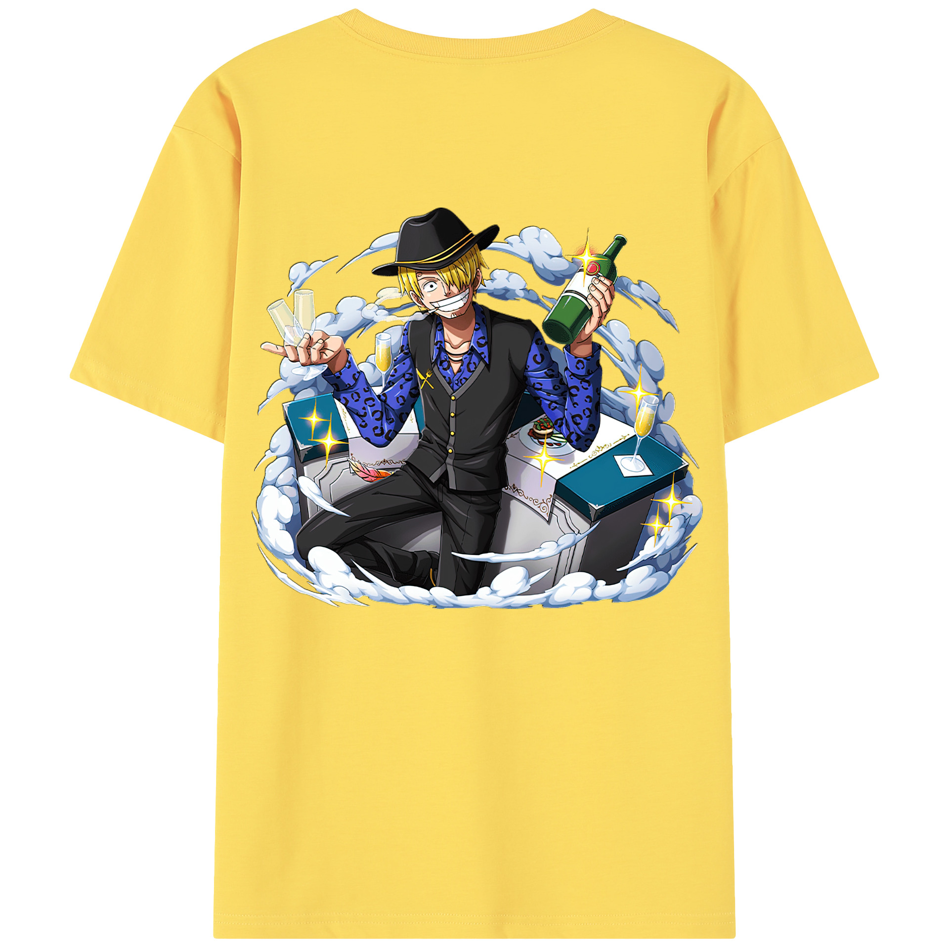 ワンピース サンジ ONE PIECE Sanji 綿100％半袖Tシャツ（背面プリント）