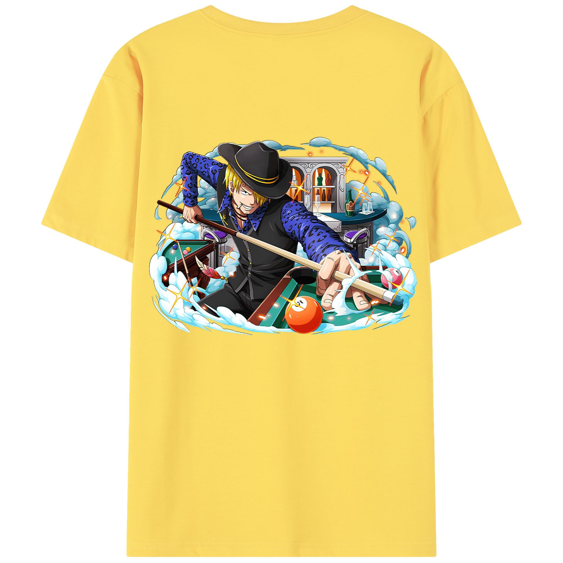 ワンピース サンジ ONE PIECE Sanji 綿100％半袖Tシャツ（背面プリント）