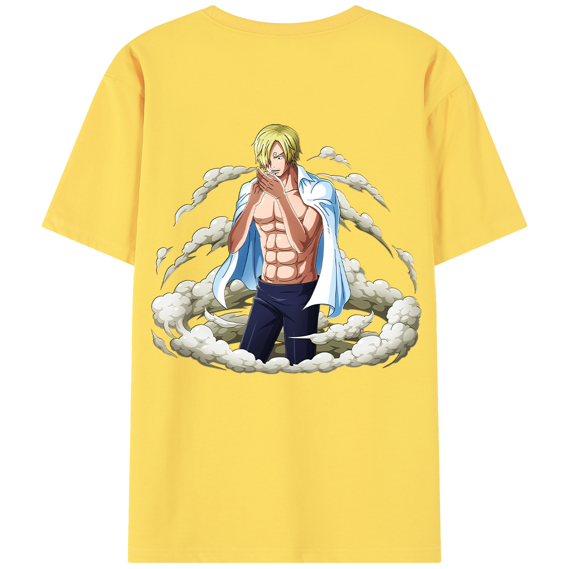ワンピース サンジ ONE PIECE Sanji 綿100％半袖Tシャツ（背面プリント）