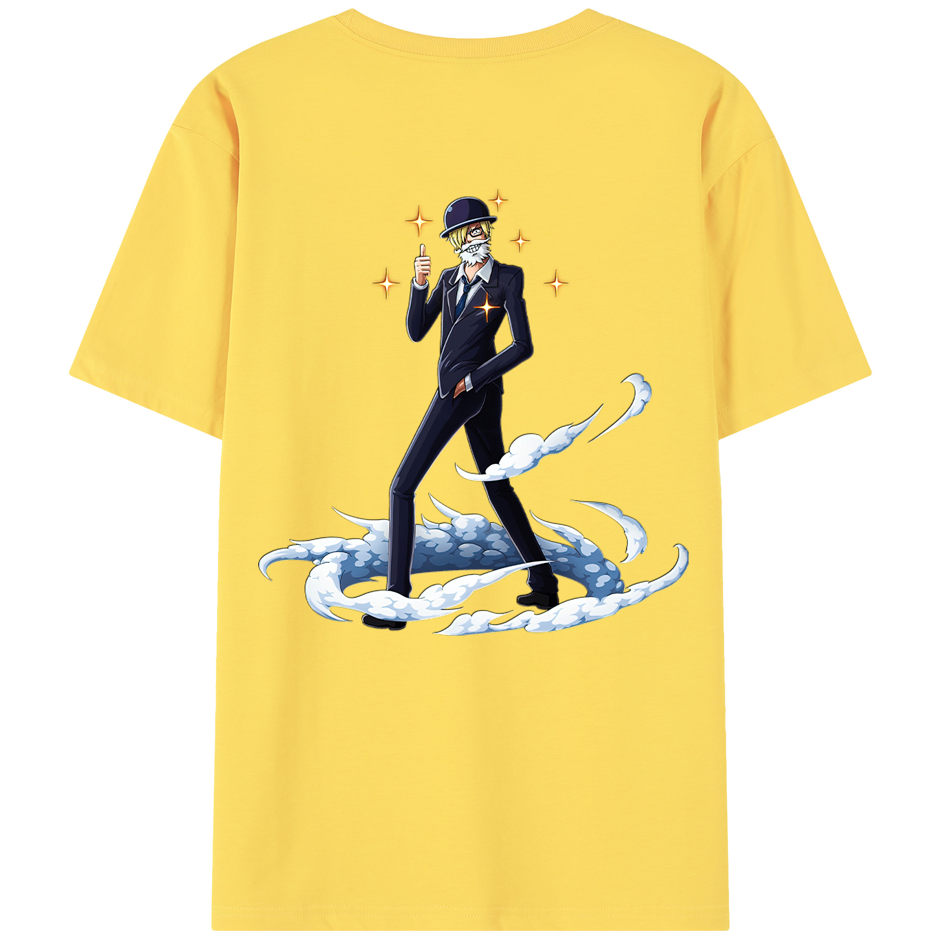 ワンピース サンジ ONE PIECE Sanji 綿100％半袖Tシャツ（背面プリント）