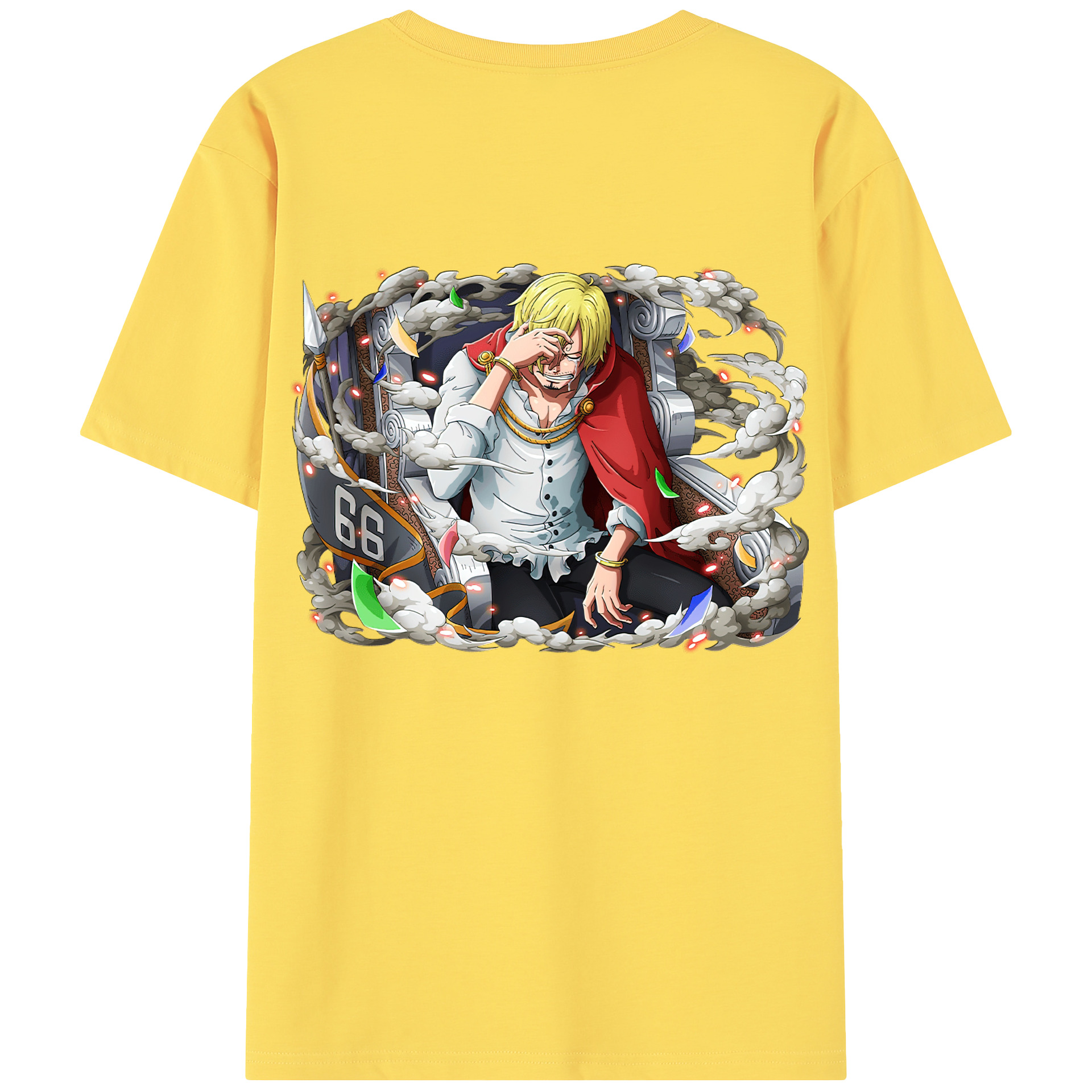 ワンピース サンジ ONE PIECE Sanji 綿100％半袖Tシャツ（背面プリント）