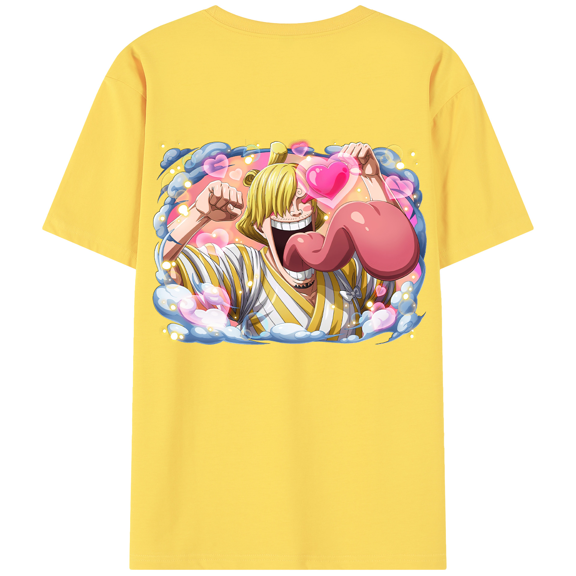 ワンピース サンジ ONE PIECE Sanji 綿100％半袖Tシャツ（背面プリント）