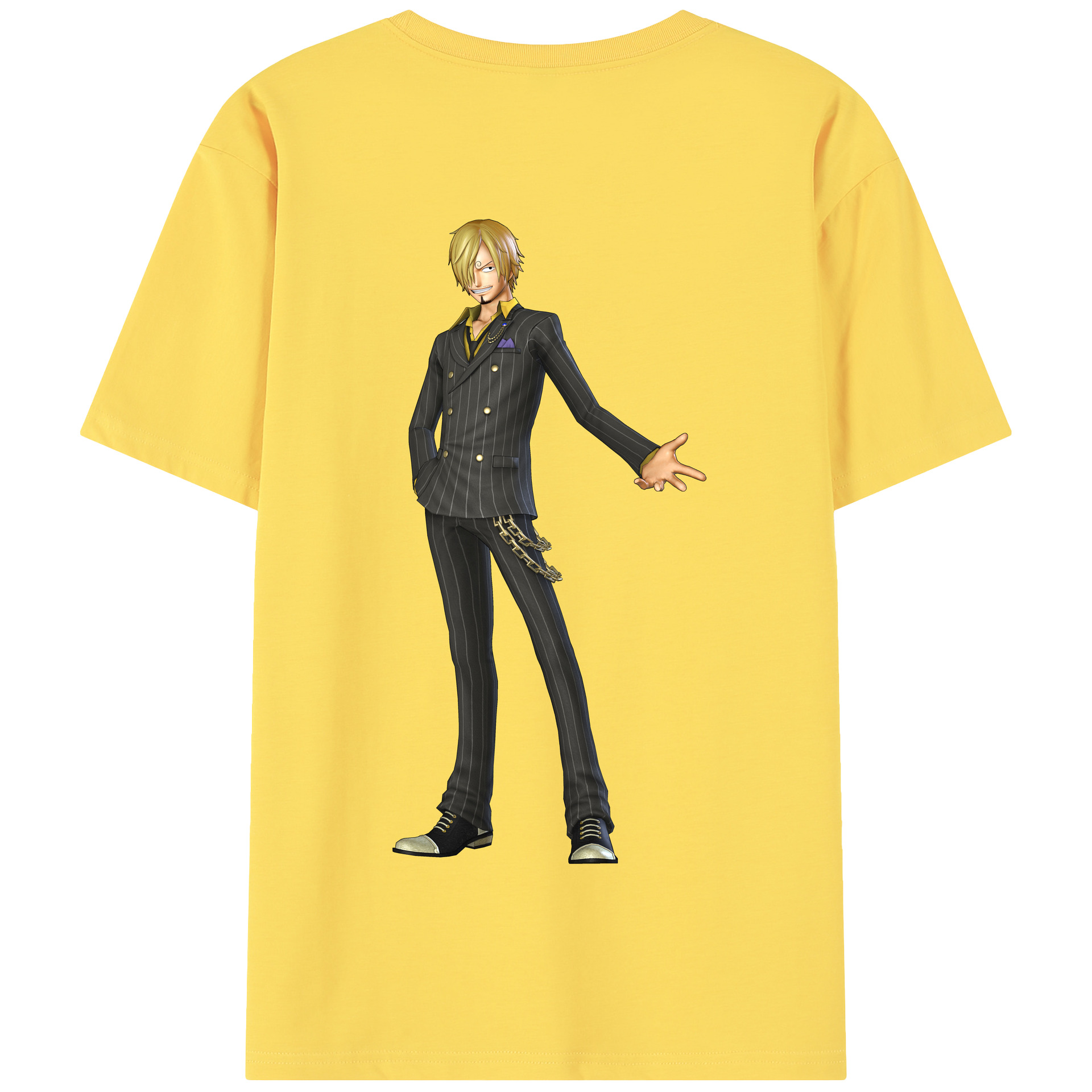ワンピース サンジ ONE PIECE Sanji 綿100％半袖Tシャツ（背面プリント）