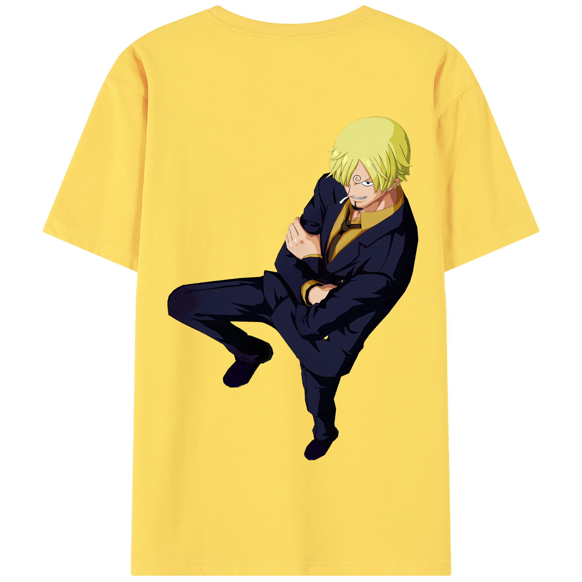 ワンピース サンジ ONE PIECE Sanji 綿100％半袖Tシャツ（背面プリント）