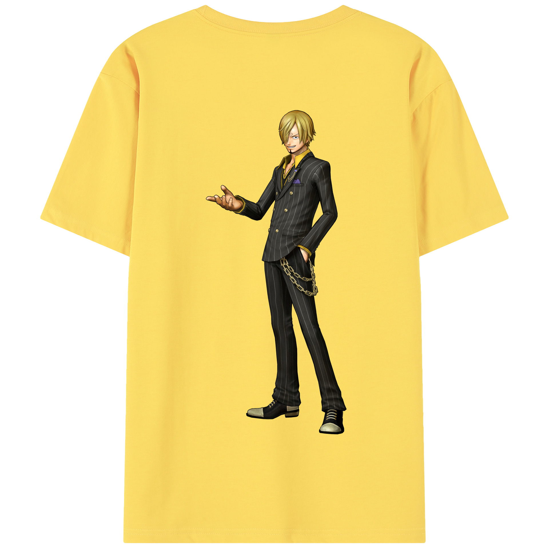 ワンピース サンジ ONE PIECE Sanji 綿100％半袖Tシャツ（背面プリント）