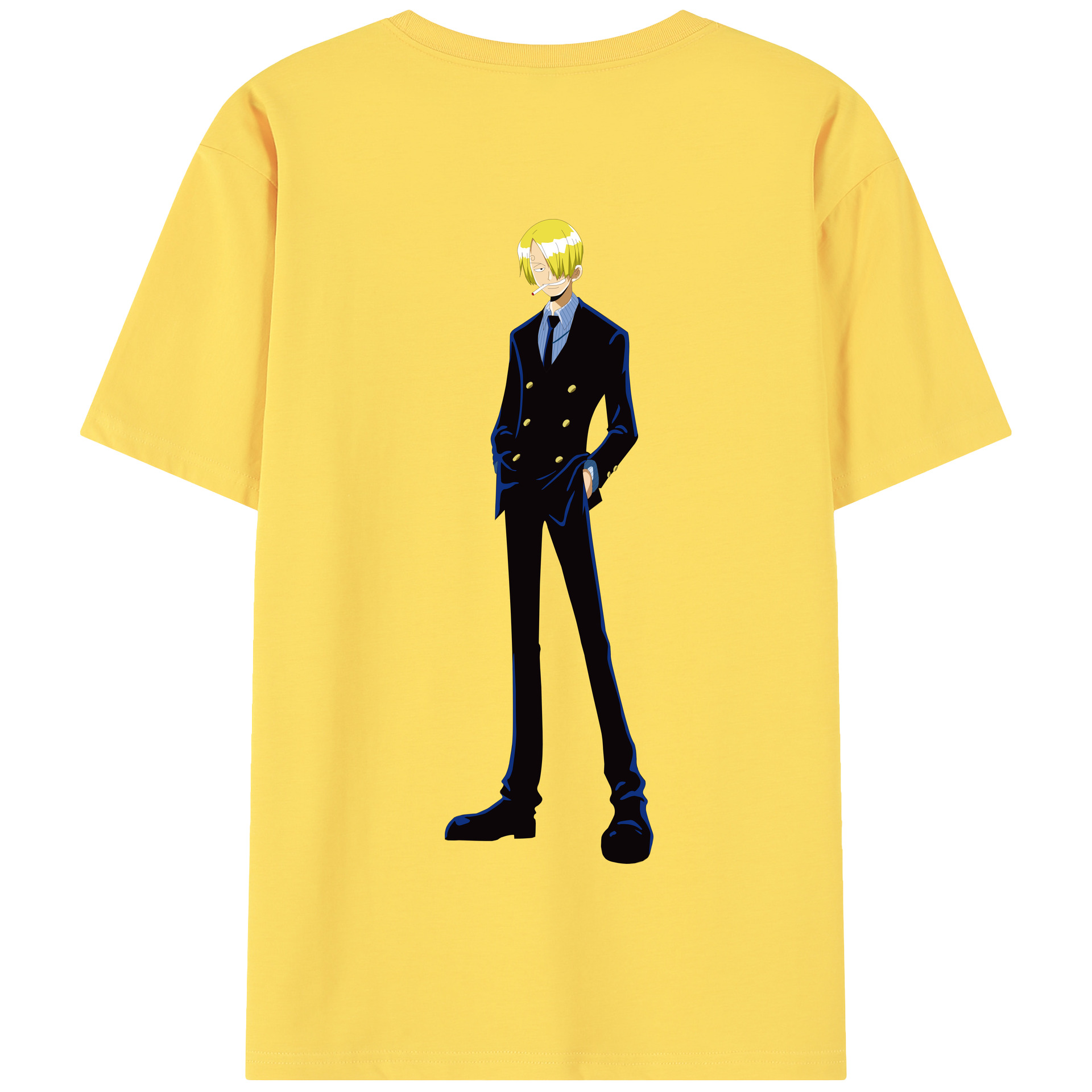ワンピース サンジ ONE PIECE Sanji 綿100％半袖Tシャツ（背面プリント）
