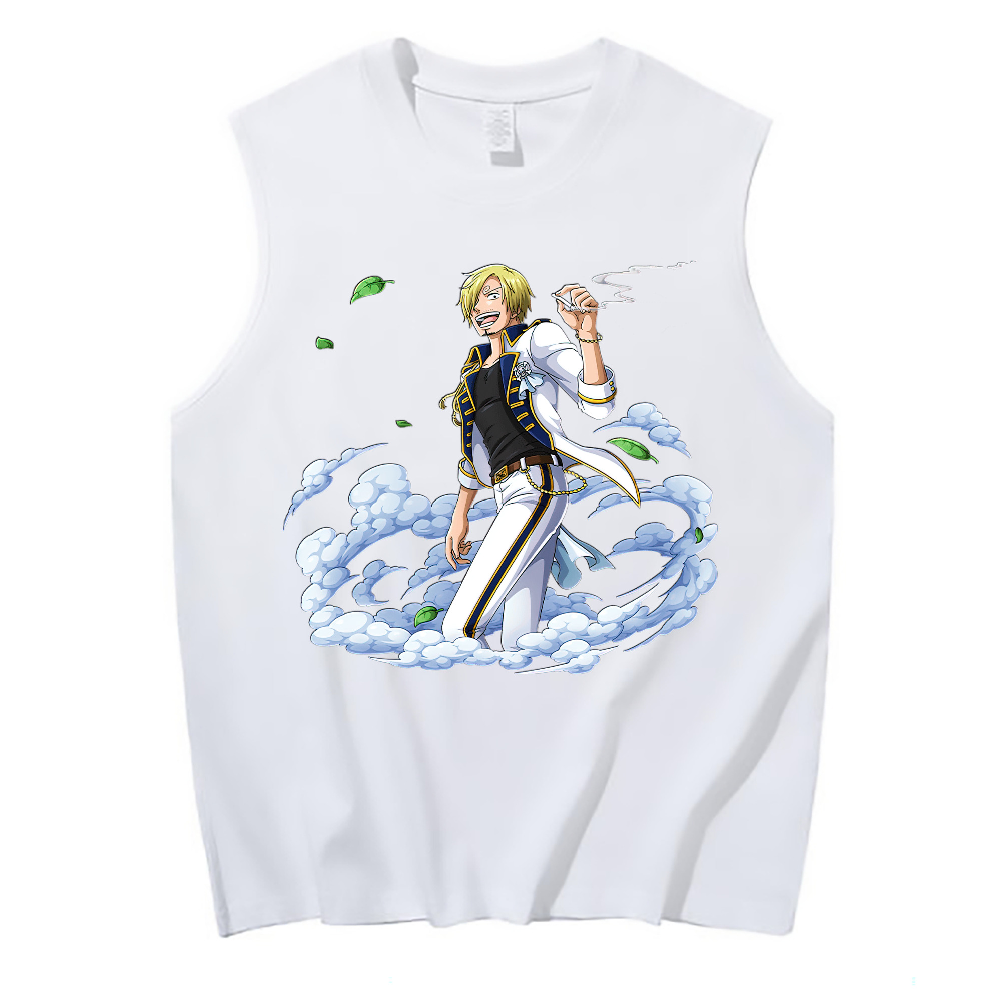 （画像用） ワンピース サンジ ONE PIECE Sanji コットン100％タンクトップ（フロントプリント）