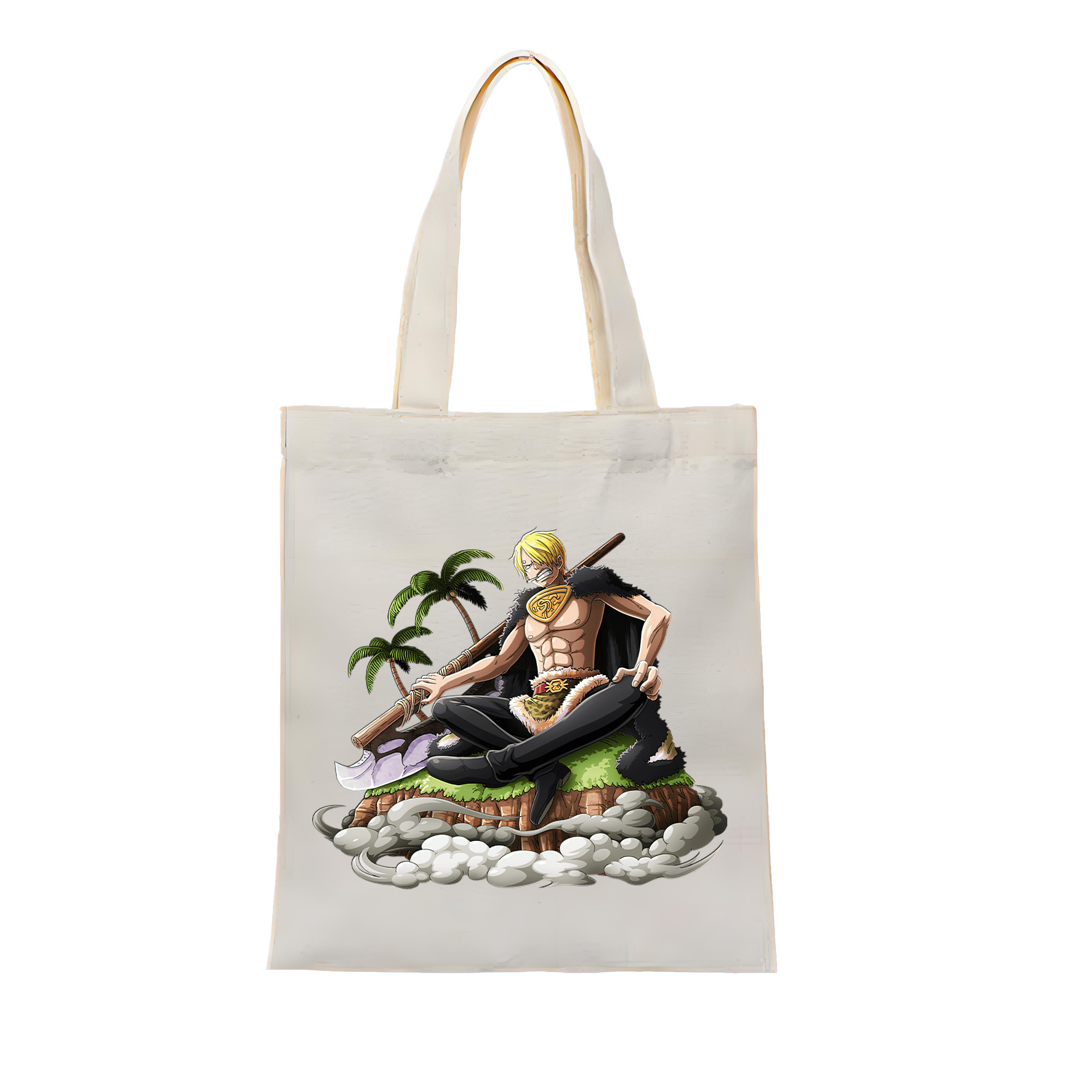 （画像用） ワンピース サンジ ONE PIECE Sanji 縦型キャンバス生地手提げバッグ　トートバッグ
