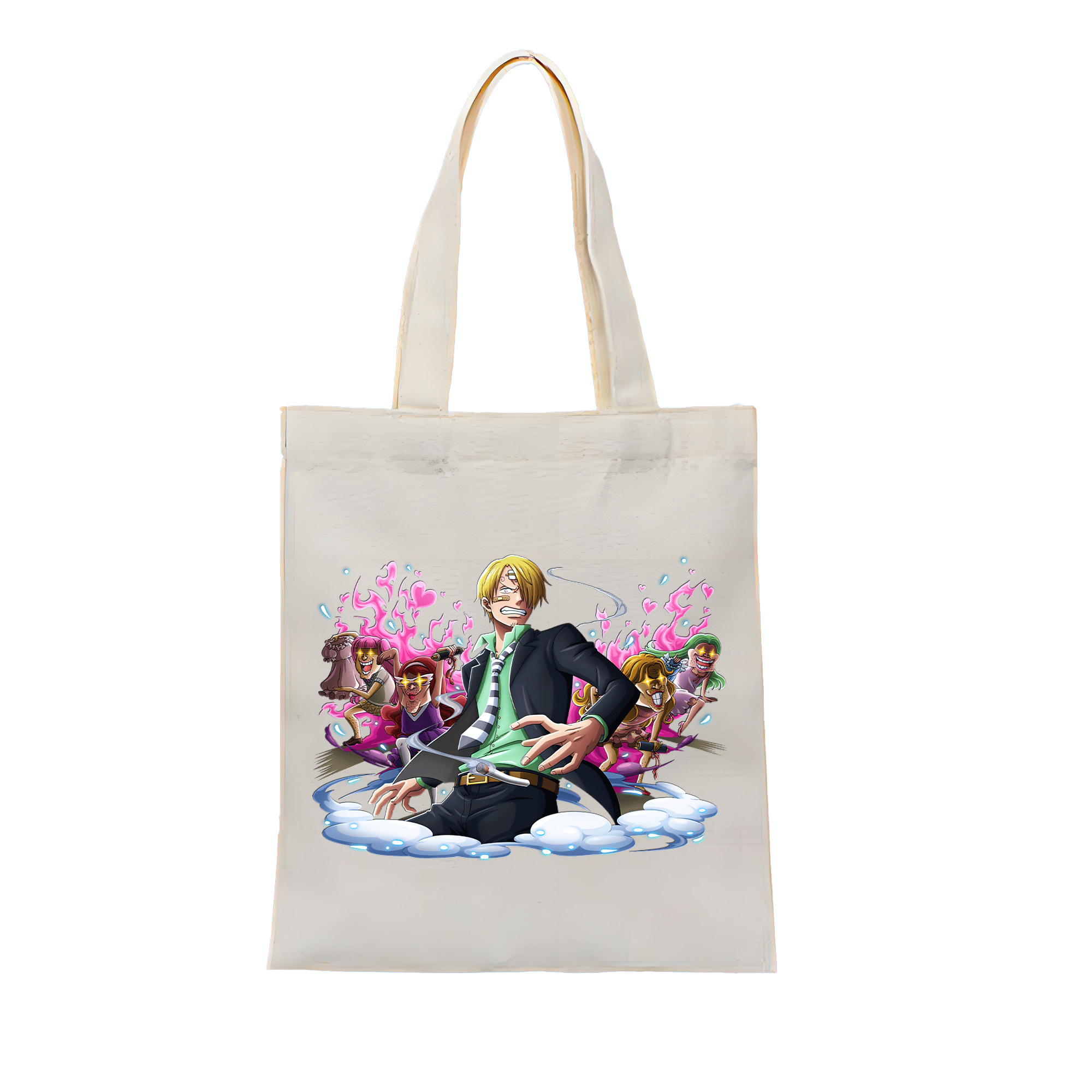 （画像用） ワンピース サンジ ONE PIECE Sanji 縦型キャンバス生地手提げバッグ　トートバッグ