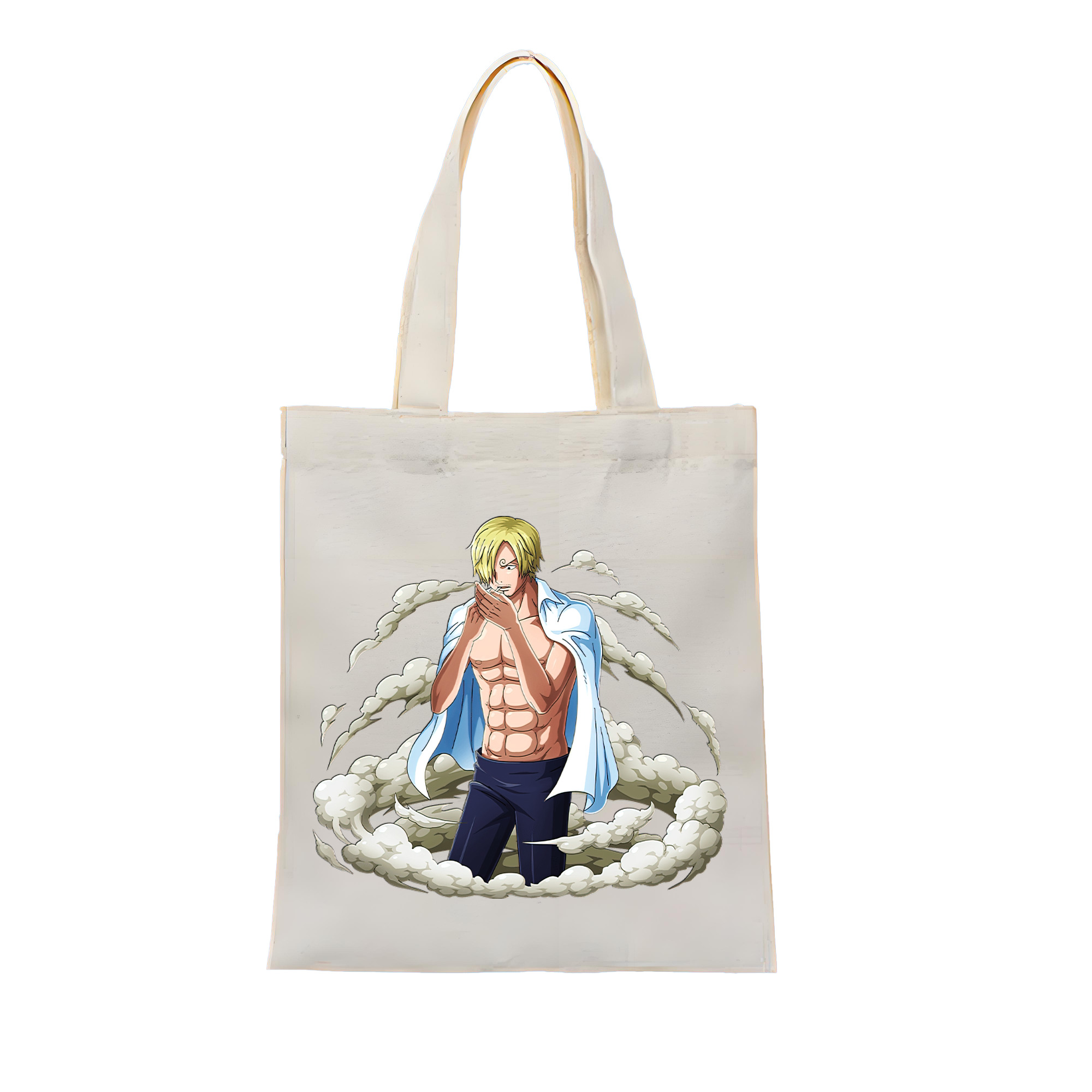 （画像用） ワンピース サンジ ONE PIECE Sanji 縦型キャンバス生地手提げバッグ　トートバッグ