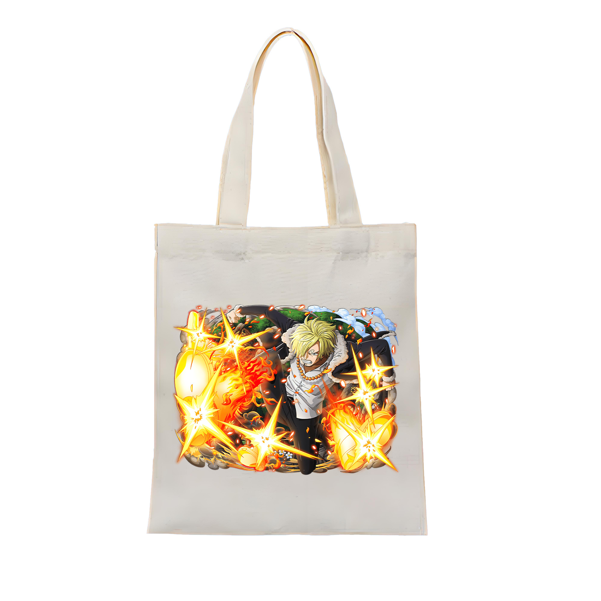 ワンピース サンジ ONE PIECE Sanji 縦型キャンバス生地手提げバッグ　トートバッグ