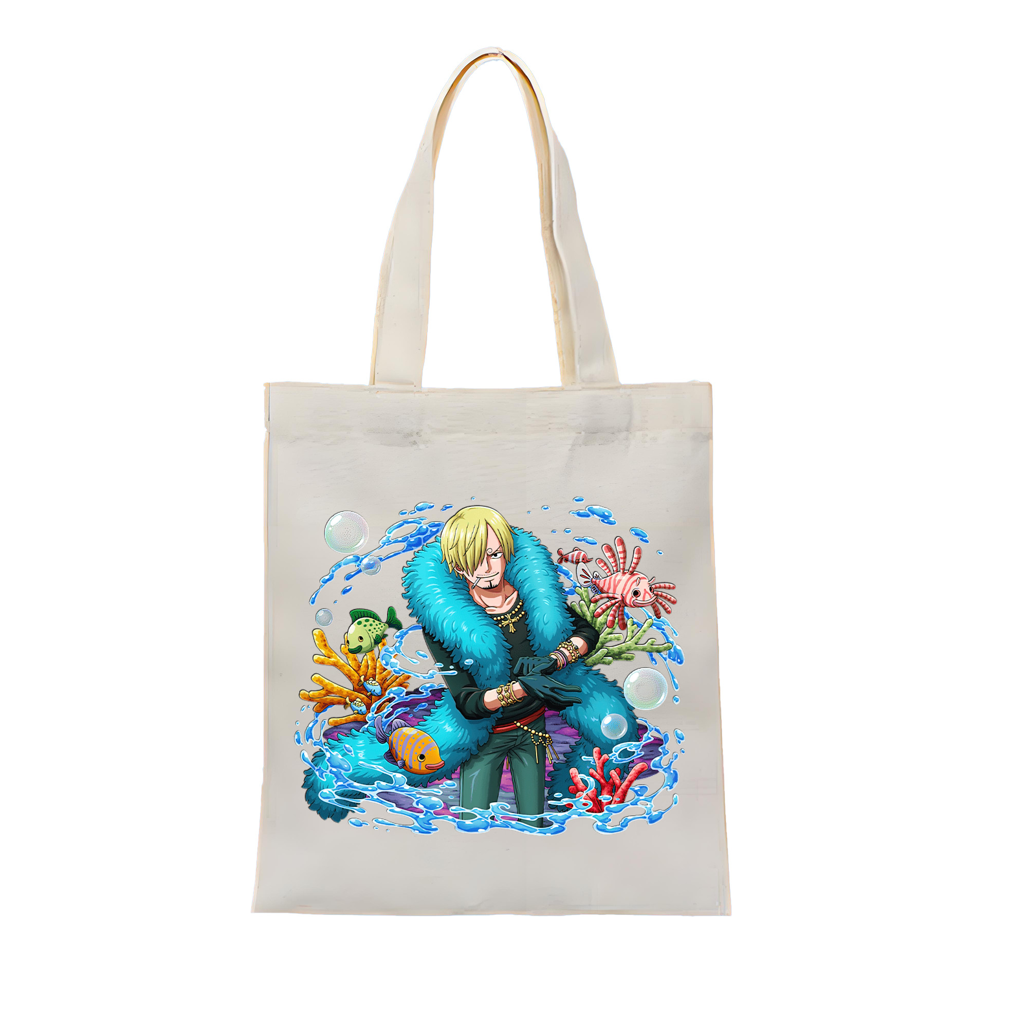 ワンピース サンジ ONE PIECE Sanji 縦型キャンバス生地手提げバッグ　トートバッグ