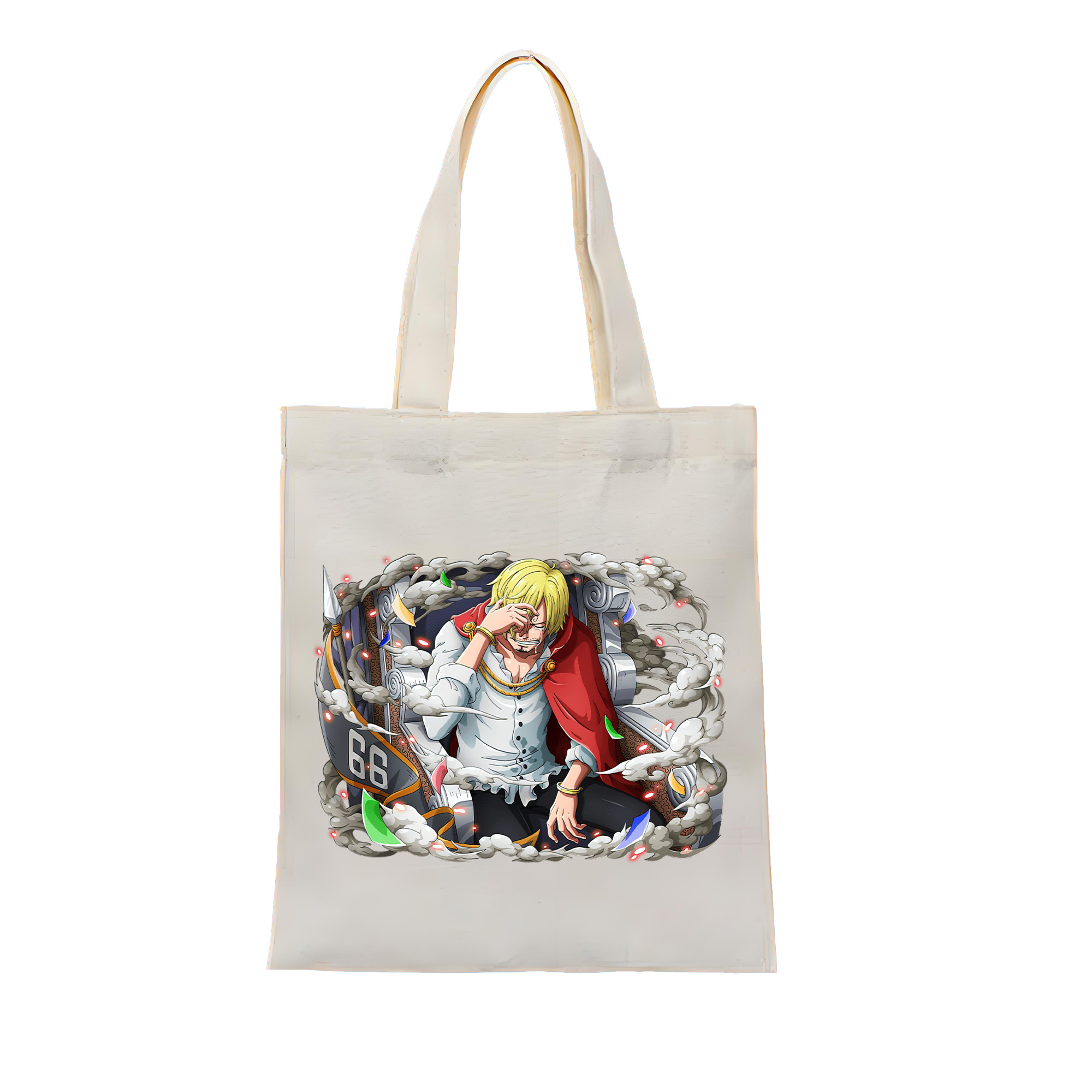 ワンピース サンジ ONE PIECE Sanji 縦型キャンバス生地手提げバッグ　トートバッグ