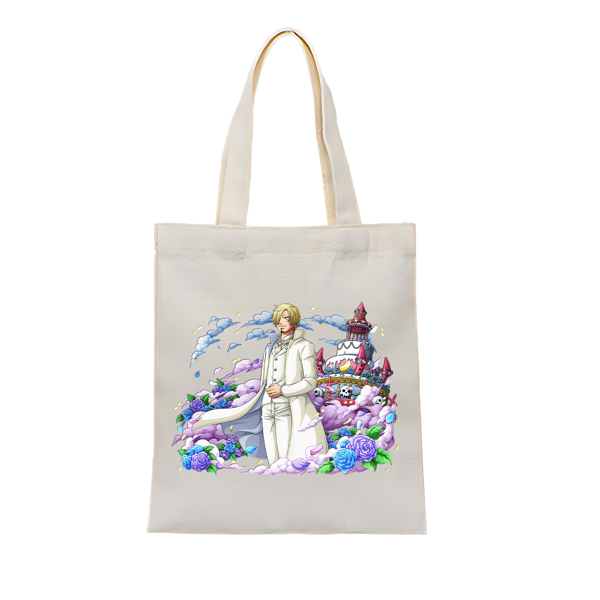 ワンピース サンジ ONE PIECE Sanji 縦型キャンバス生地手提げバッグ　トートバッグ