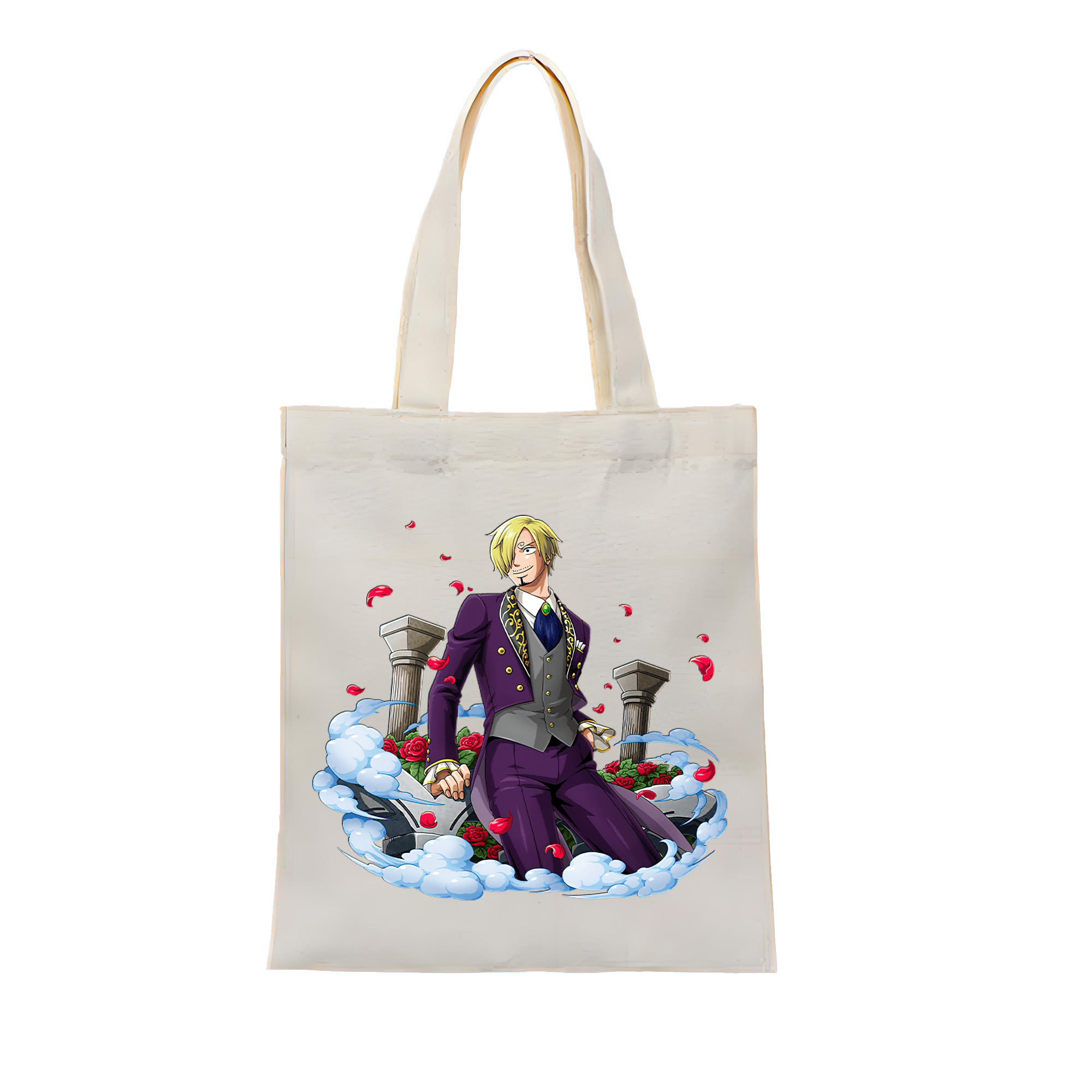 ワンピース サンジ ONE PIECE Sanji 縦型キャンバス生地手提げバッグ　トートバッグ
