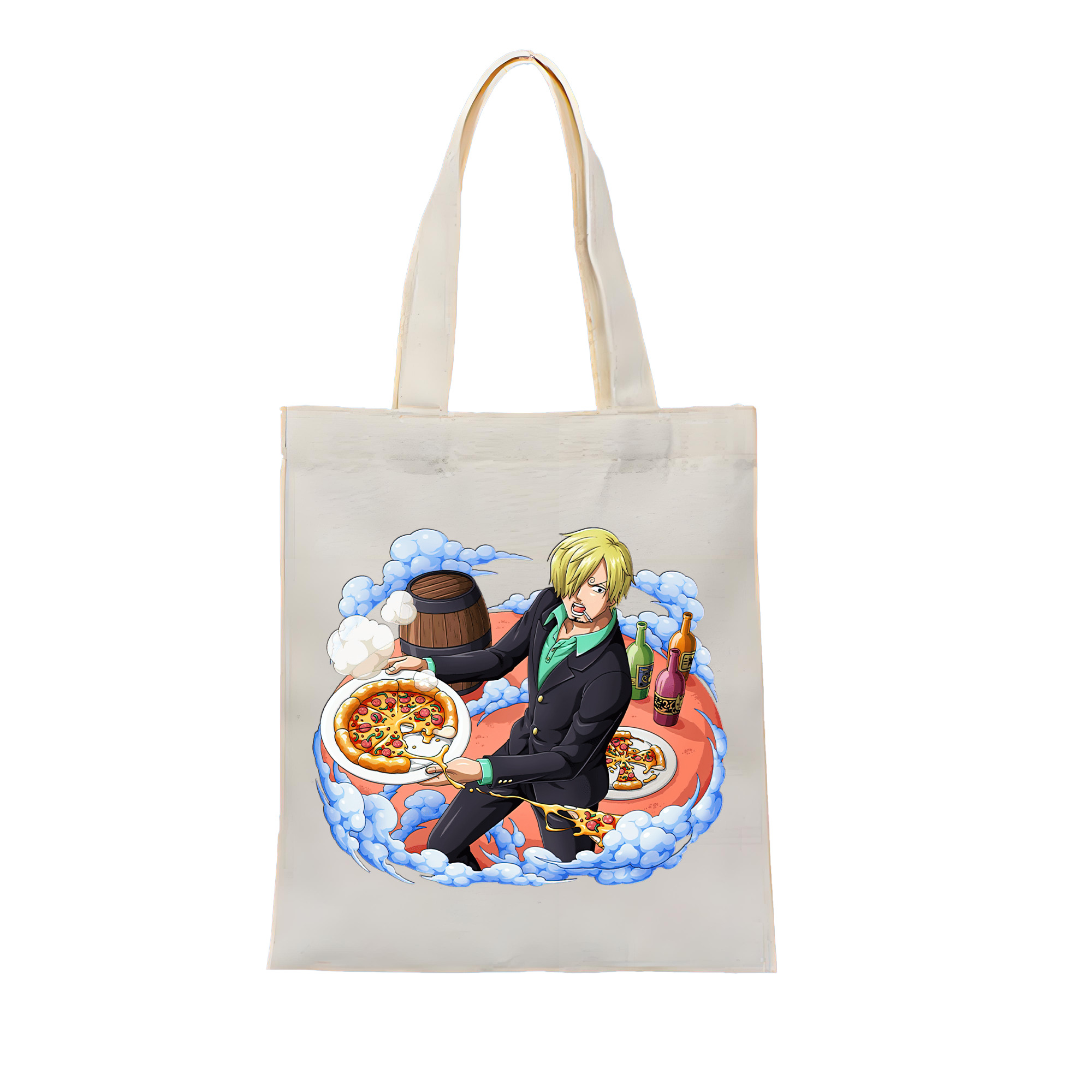 ワンピース サンジ ONE PIECE Sanji 縦型キャンバス生地手提げバッグ　トートバッグ