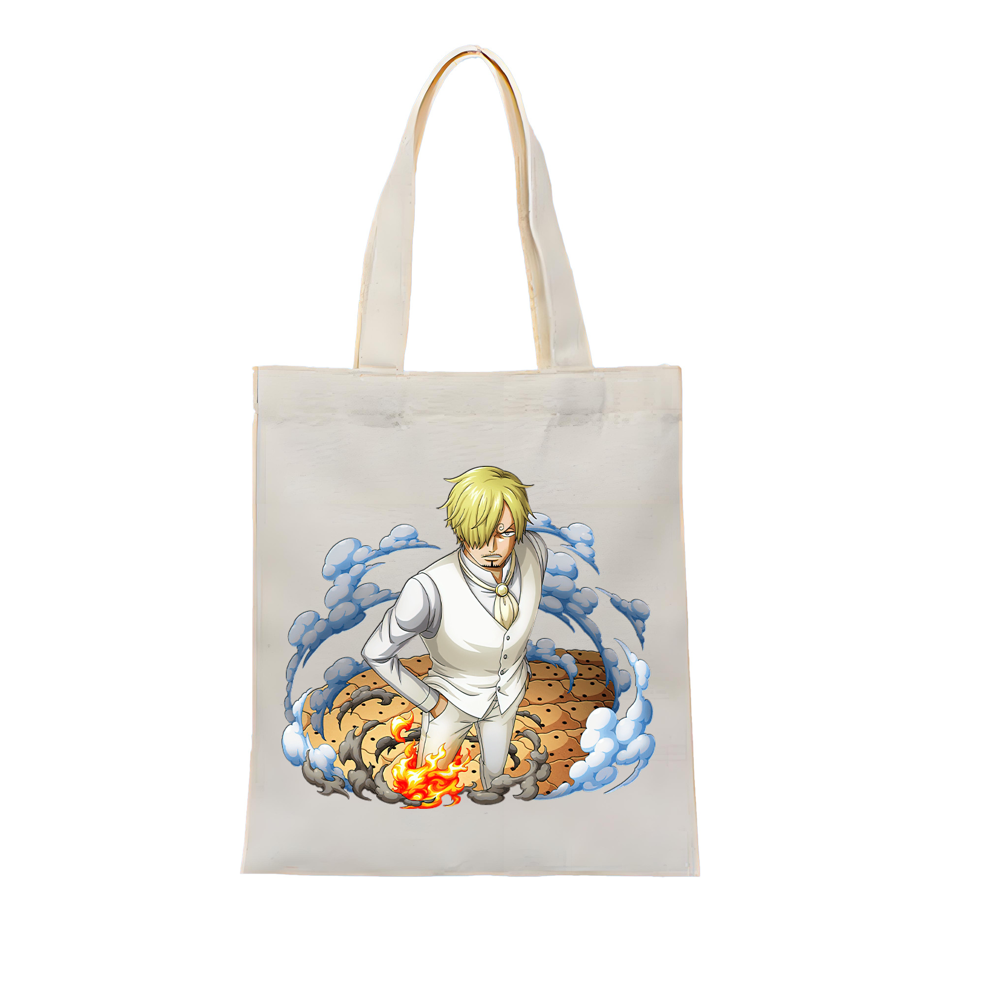 ワンピース サンジ ONE PIECE Sanji 縦型キャンバス生地手提げバッグ　トートバッグ