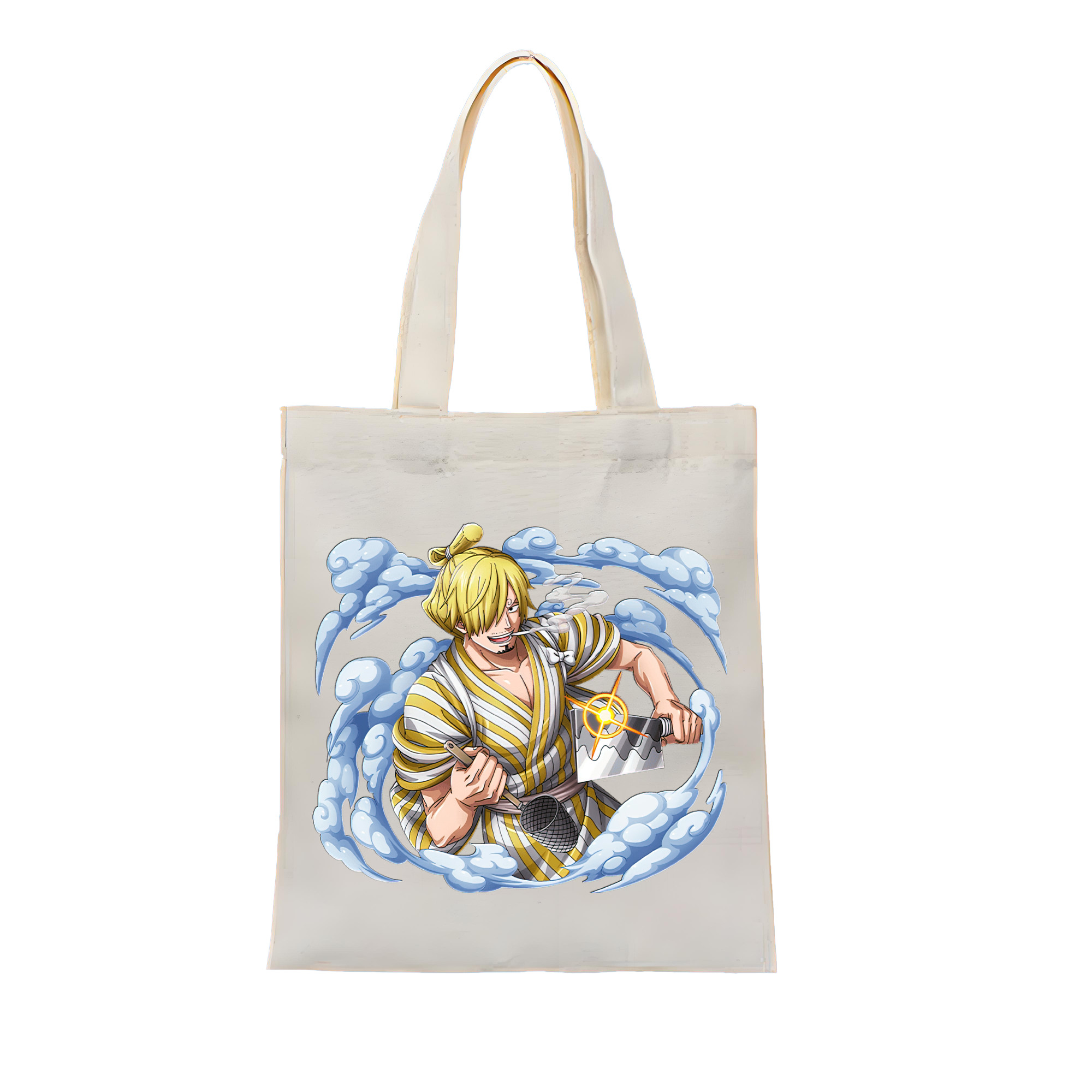 ワンピース サンジ ONE PIECE Sanji 縦型キャンバス生地手提げバッグ　トートバッグ