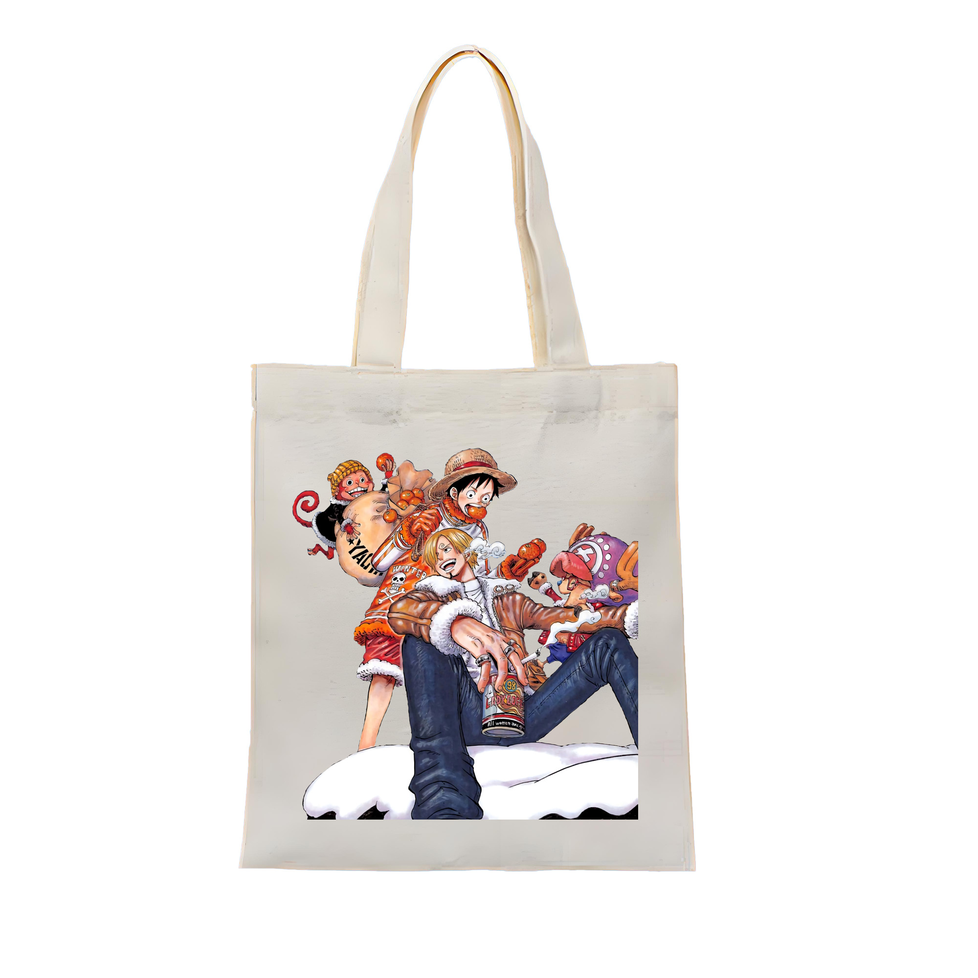 ワンピース サンジ ONE PIECE Sanji 縦型キャンバス生地手提げバッグ　トートバッグ