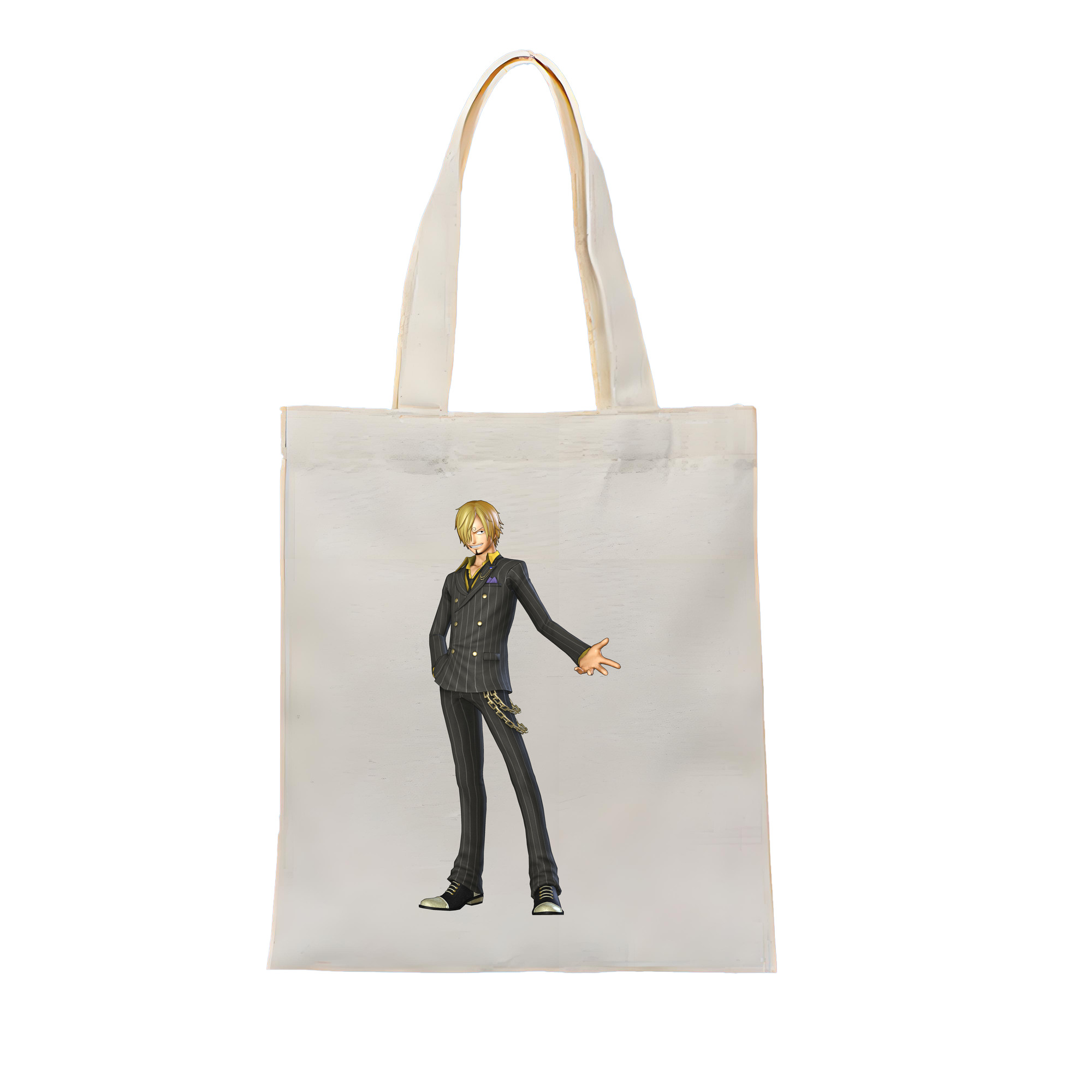 ワンピース サンジ ONE PIECE Sanji 縦型キャンバス生地手提げバッグ　トートバッグ