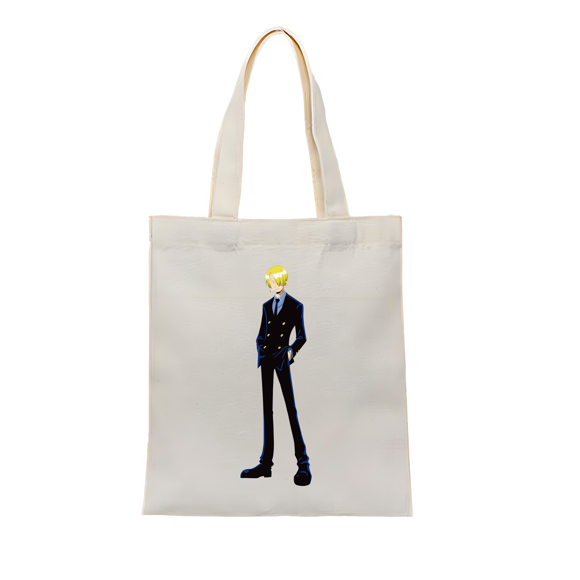 ワンピース サンジ ONE PIECE Sanji 縦型キャンバス生地手提げバッグ　トートバッグ