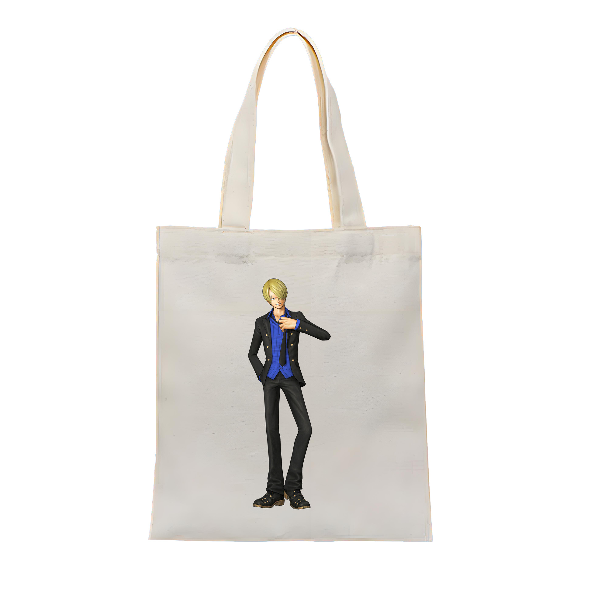 ワンピース サンジ ONE PIECE Sanji 縦型キャンバス生地手提げバッグ　トートバッグ